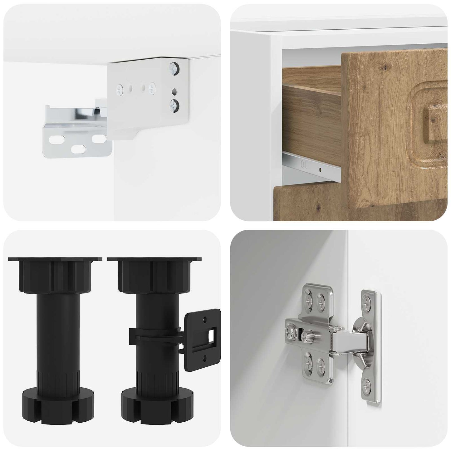 Kücheneinheit KALMAR 5 stk. Artisan-Eiche Holzwerkstoff