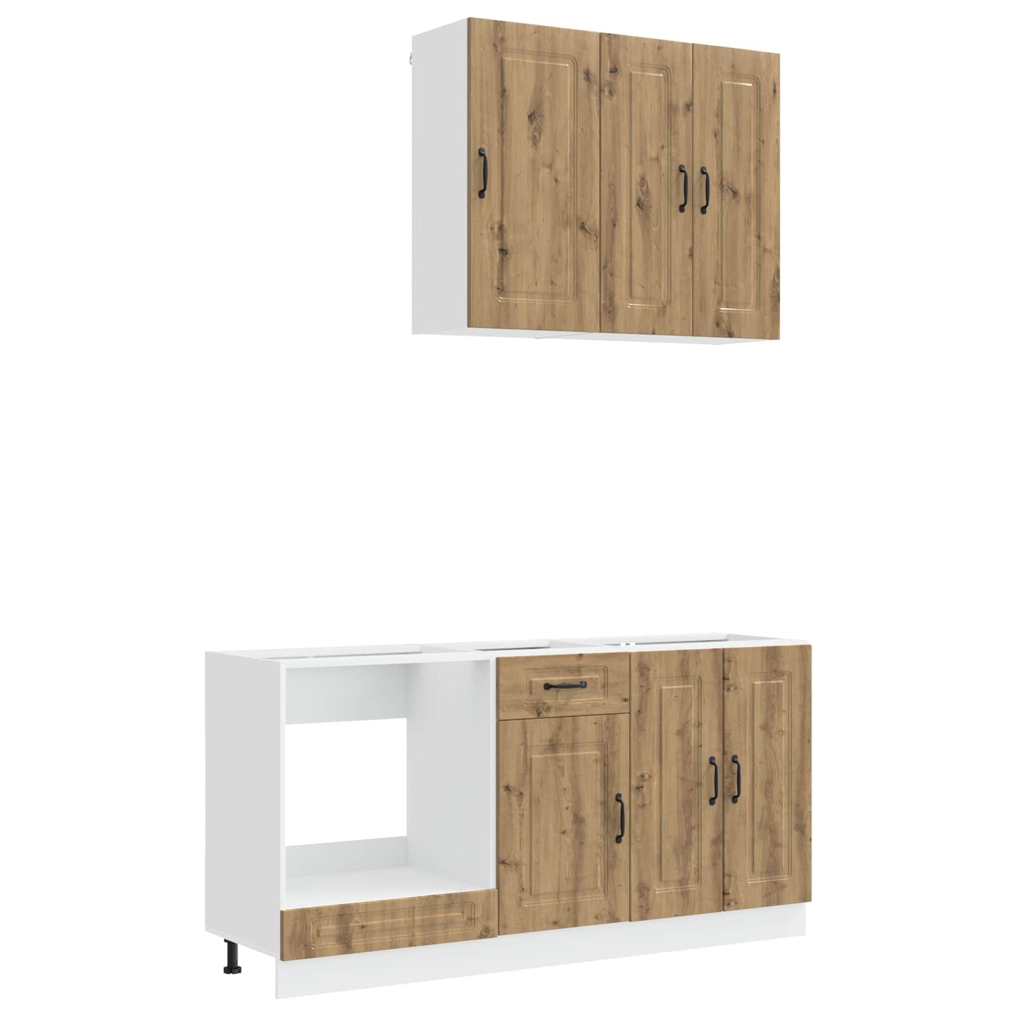 Kücheneinheit KALMAR 5 stk. Artisan-Eiche Holzwerkstoff