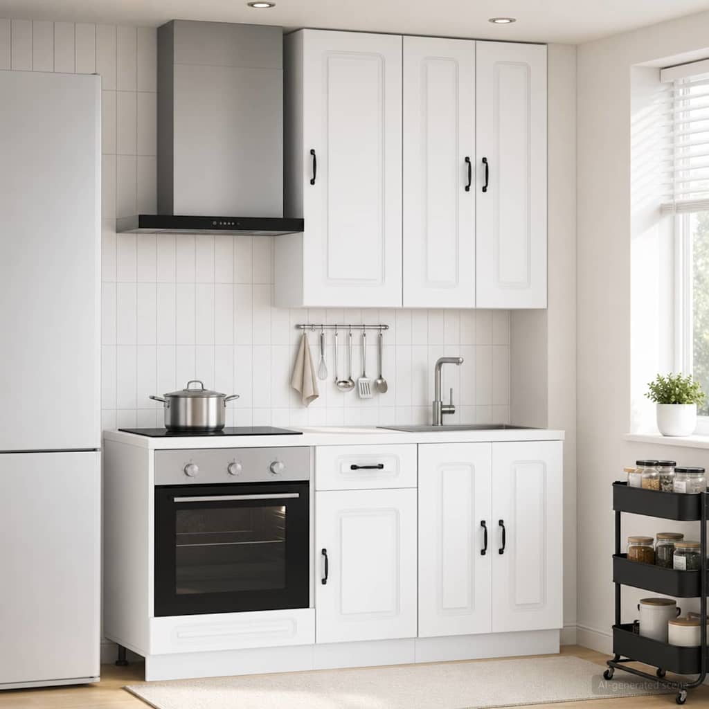 Kücheneinheit KALMAR 5 pcs Weiß Holzwerkstoff