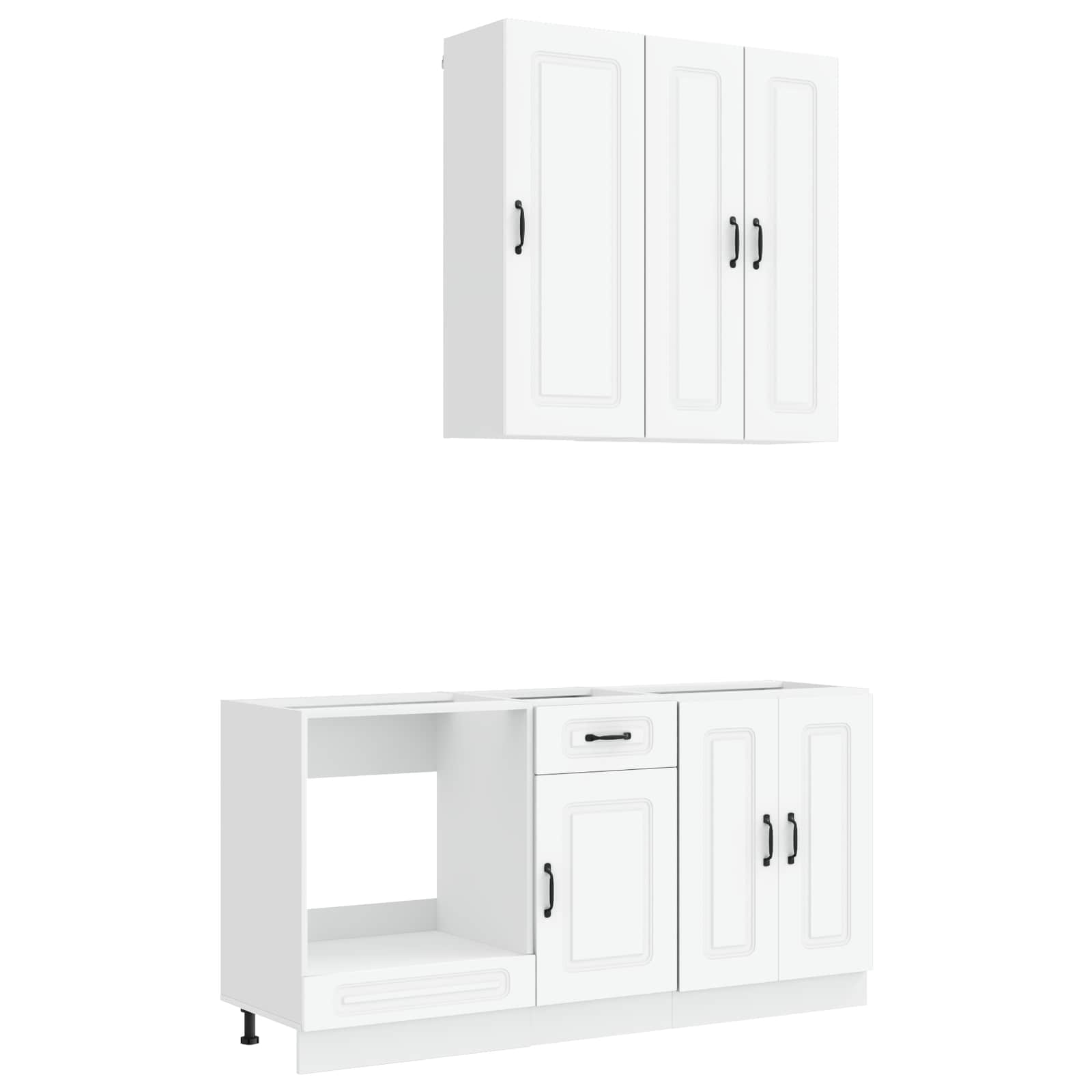 Kücheneinheit KALMAR 5 pcs Weiß Holzwerkstoff