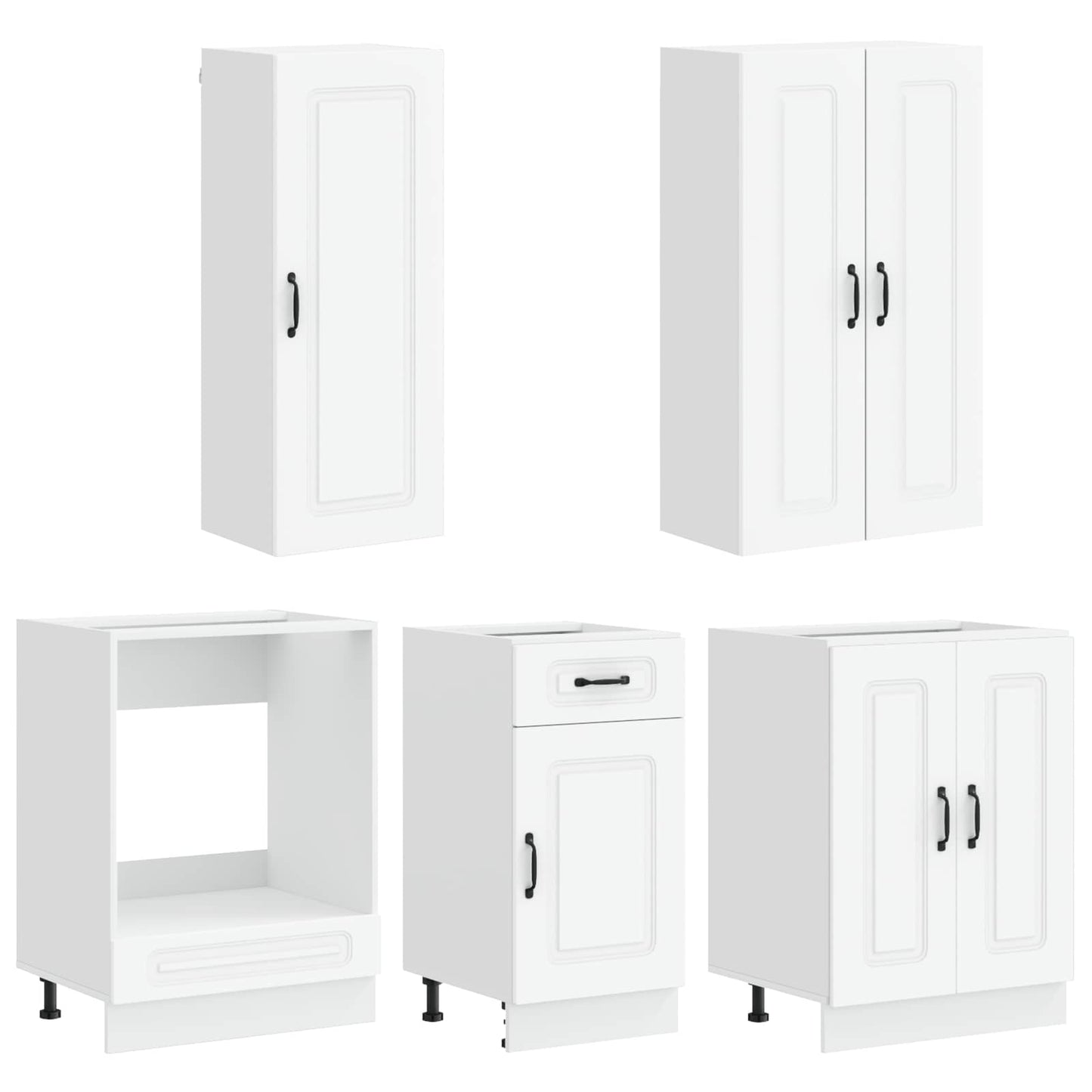 Kücheneinheit KALMAR 5 pcs Weiß Holzwerkstoff