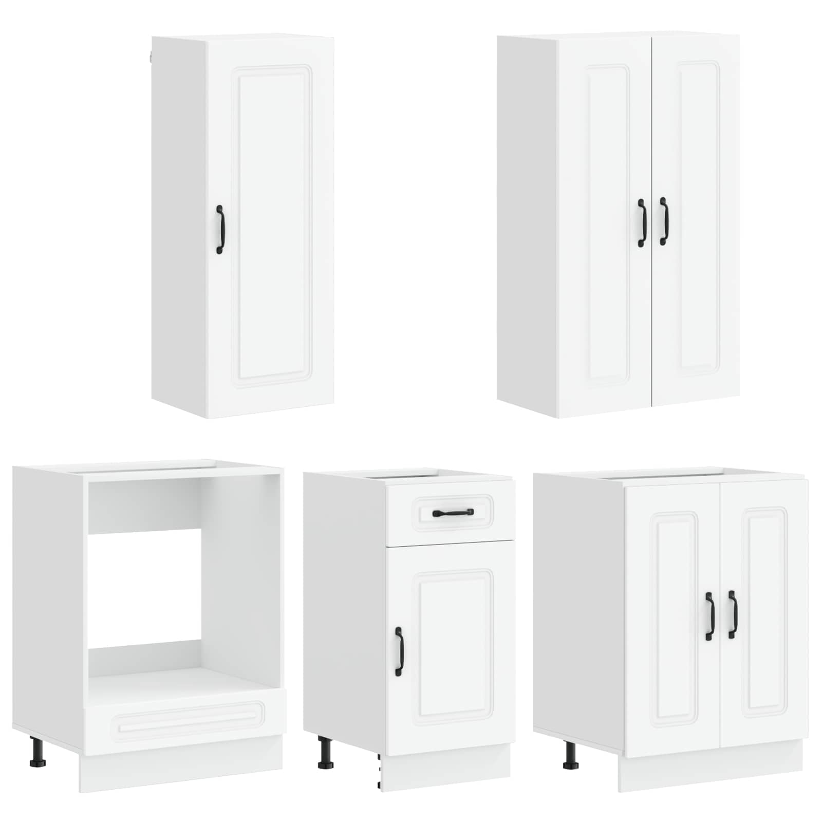 Kücheneinheit KALMAR 5 pcs Weiß Holzwerkstoff