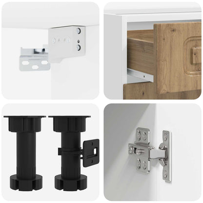 Kücheneinheit KALMAR 5 stk. Artisan-Eiche Holzwerkstoff