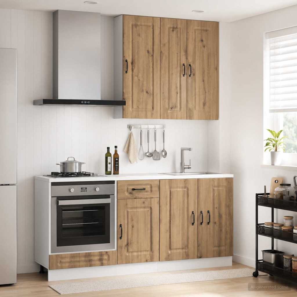 Kücheneinheit KALMAR 5 pcs Artisan-Eiche Holzwerkstoff