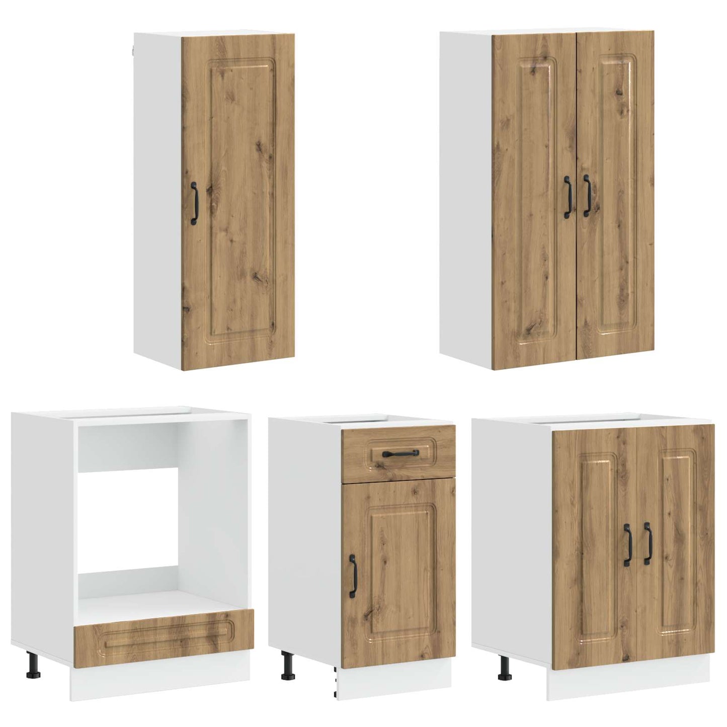 Kücheneinheit KALMAR 5 pcs Artisan-Eiche Holzwerkstoff