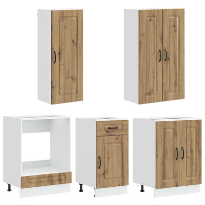 Kücheneinheit KALMAR 5 stk. Artisan-Eiche Holzwerkstoff