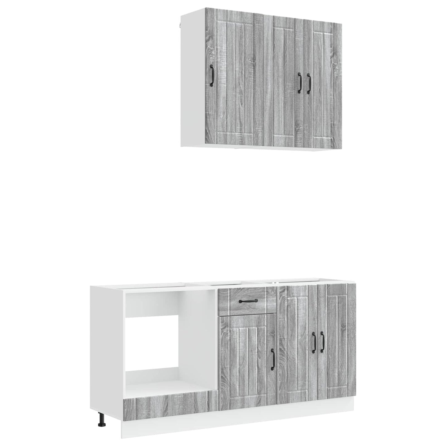 Kücheneinheit LUCCA 5 pcs Grau Sonoma Holzwerkstoff