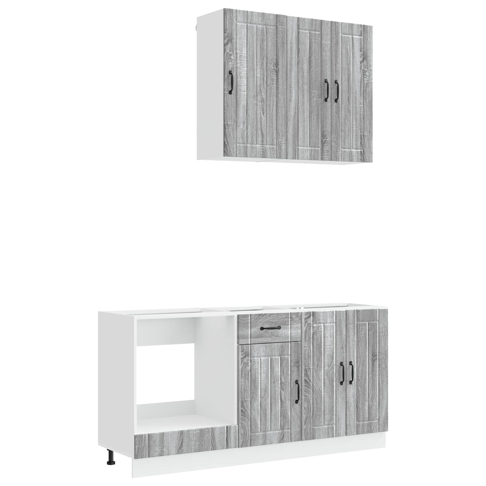 Kücheneinheit LUCCA 5 pcs Grau Sonoma Holzwerkstoff