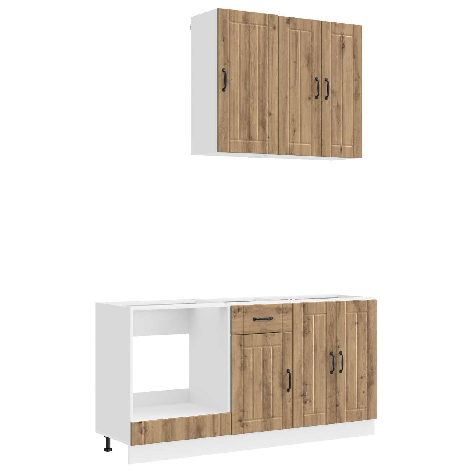 Kücheneinheit LUCCA 5 pcs Artisan-Eiche Holzwerkstoff