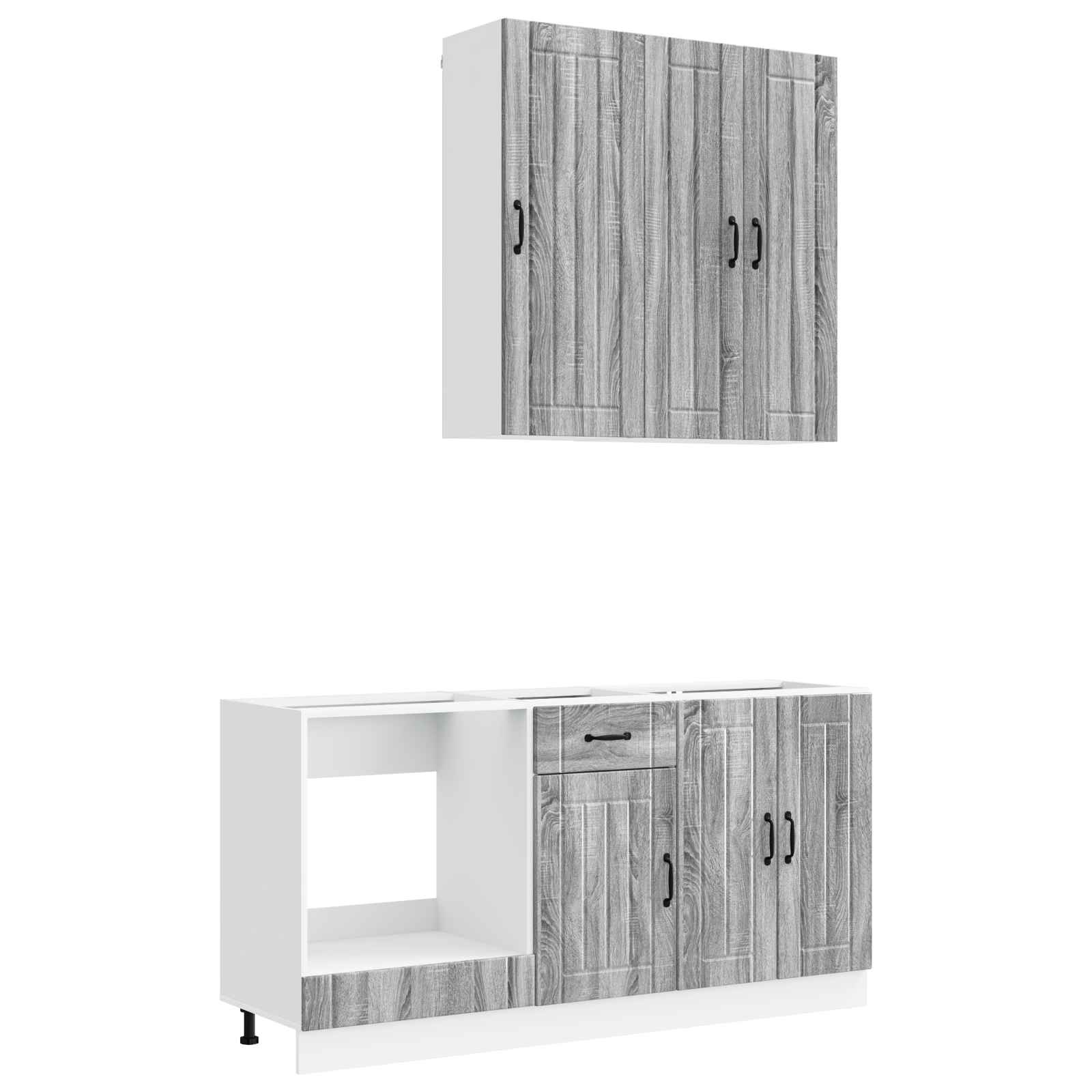 Kücheneinheit LUCCA 5 pcs Grau Sonoma Holzwerkstoff