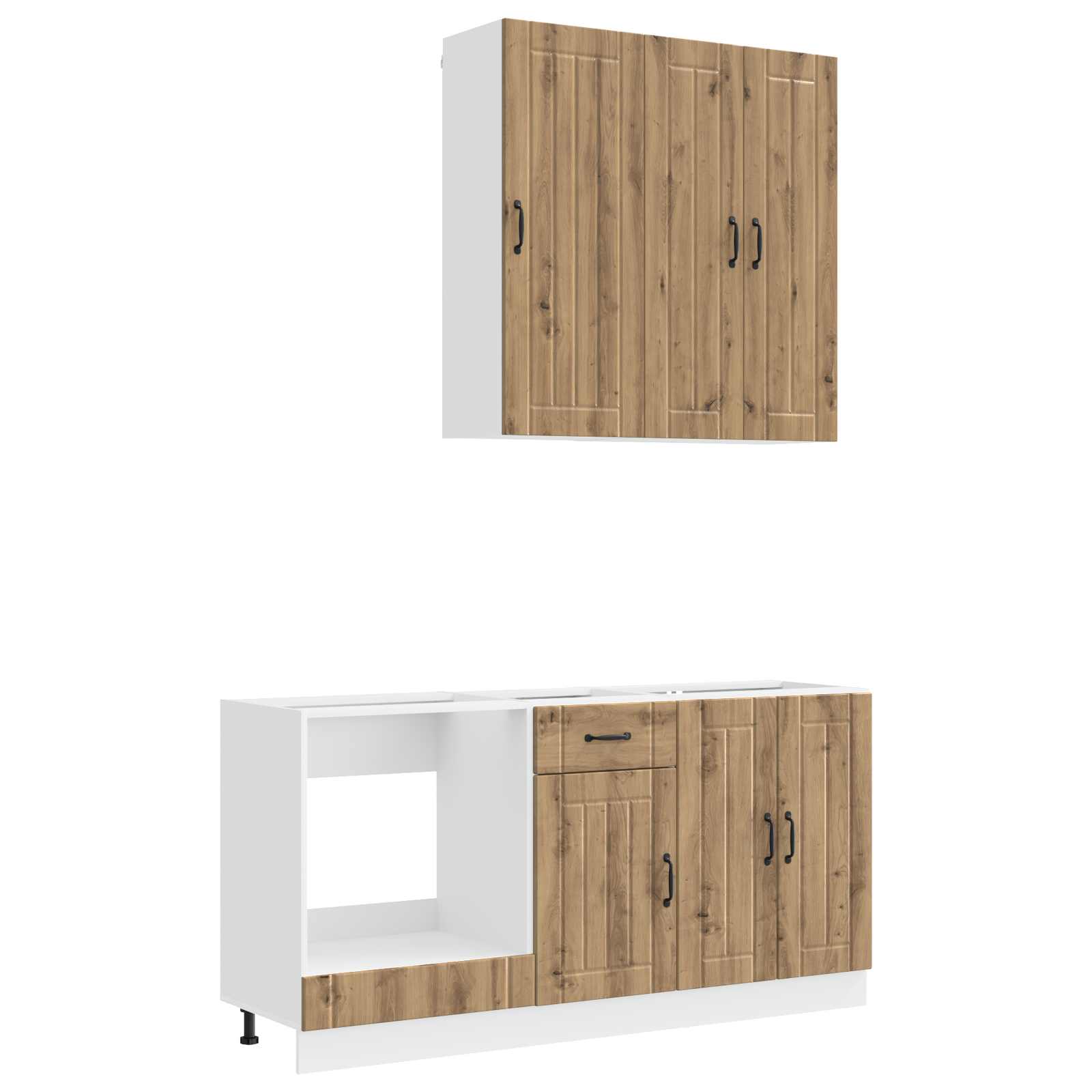Kücheneinheit LUCCA 5 pcs Artisan-Eiche Holzwerkstoff