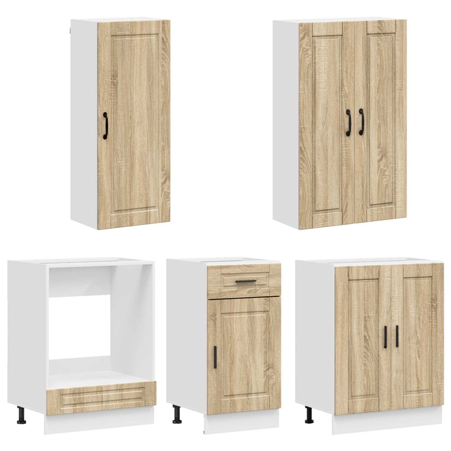 Kücheneinheit PORTO 5 pcs Sonoma-Eiche Holzwerkstoff