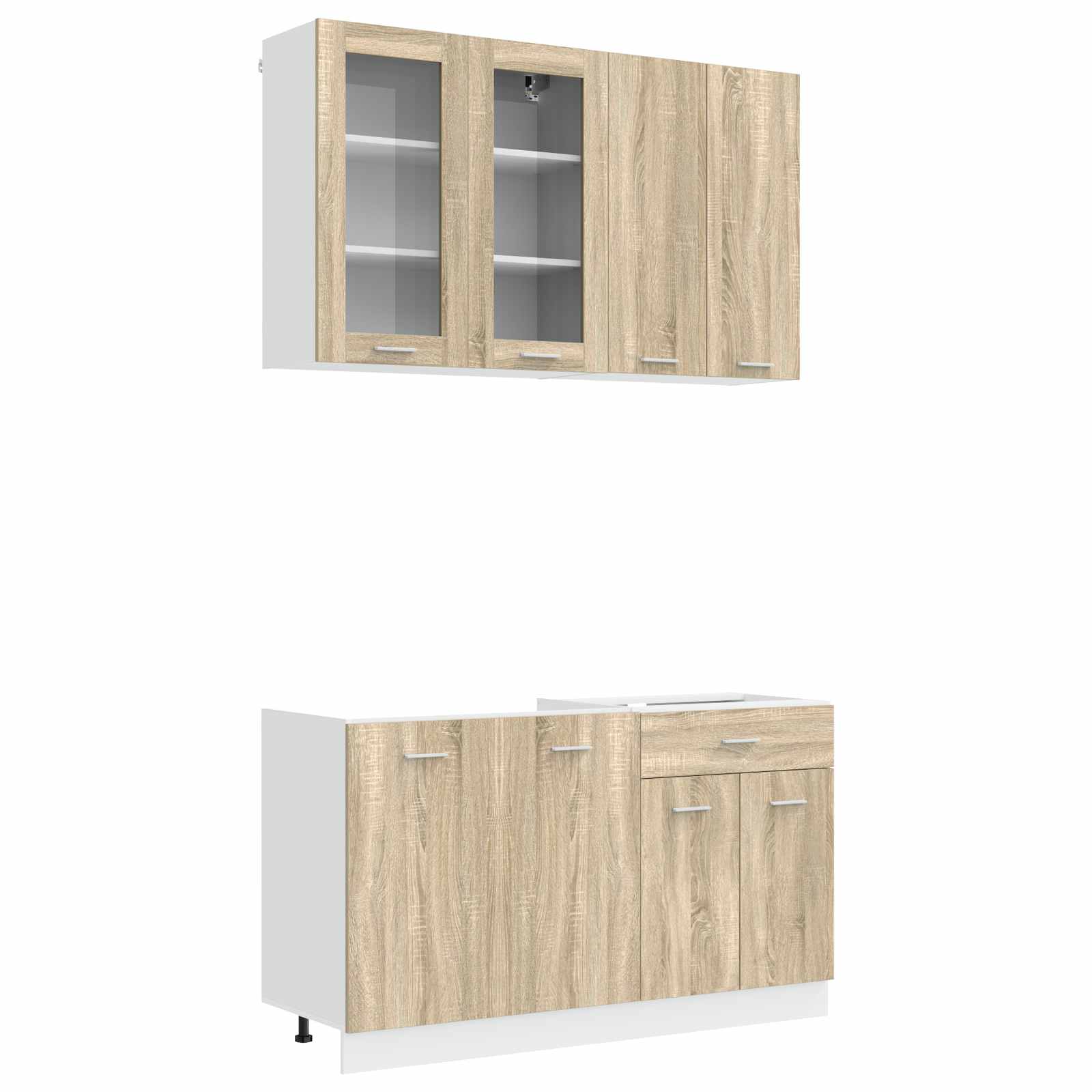 Kücheneinheit LYON 4 pcs Sonoma-Eiche Holzwerkstoff