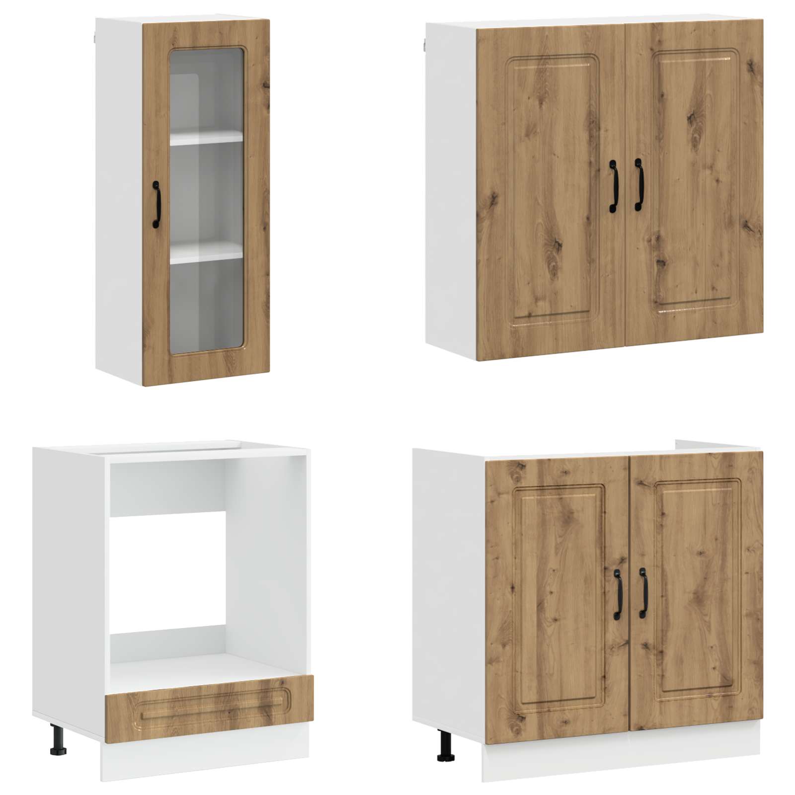 Kücheneinheit KALMAR 8 pcs Artisan-Eiche Holzwerkstoff