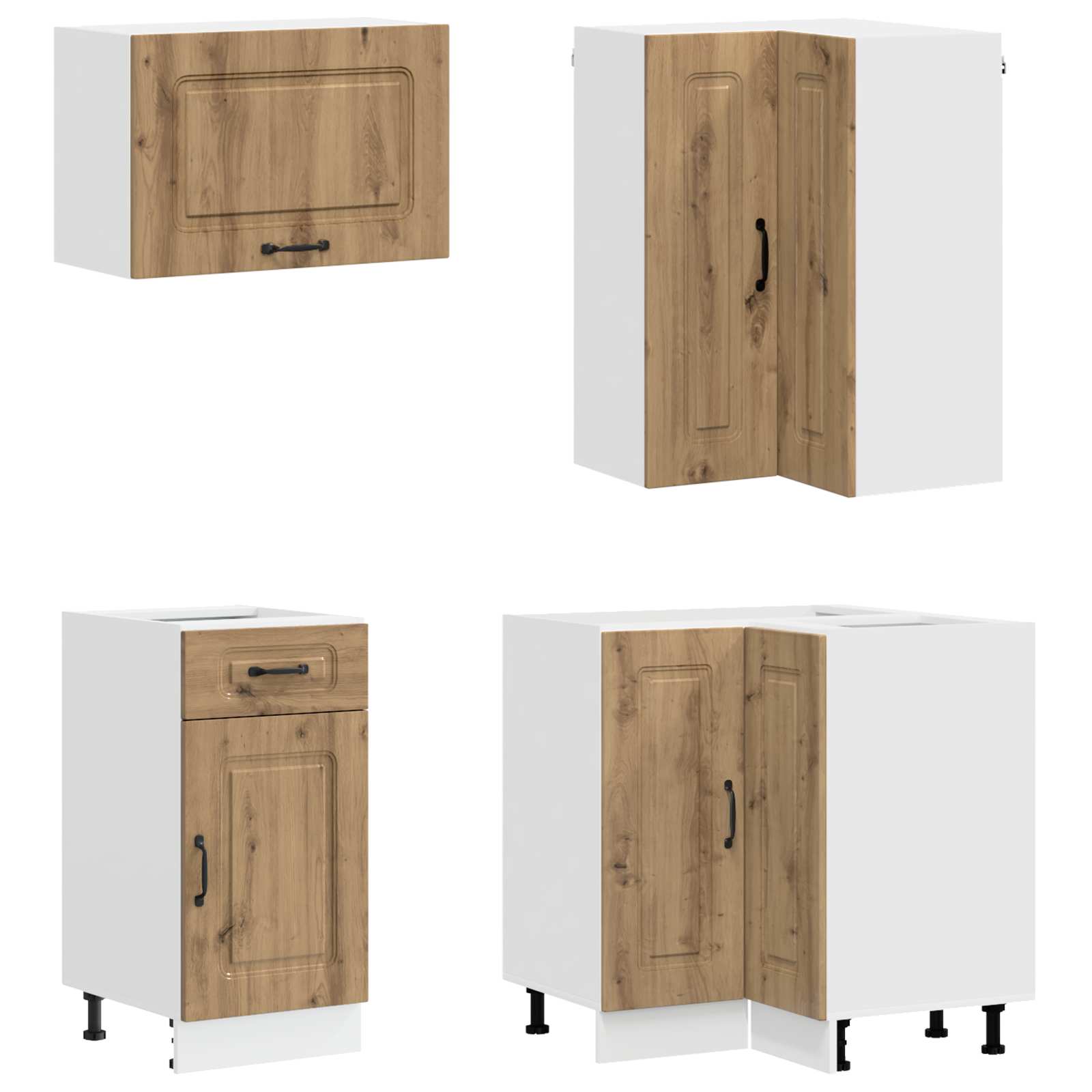 Kücheneinheit KALMAR 8 pcs Artisan-Eiche Holzwerkstoff