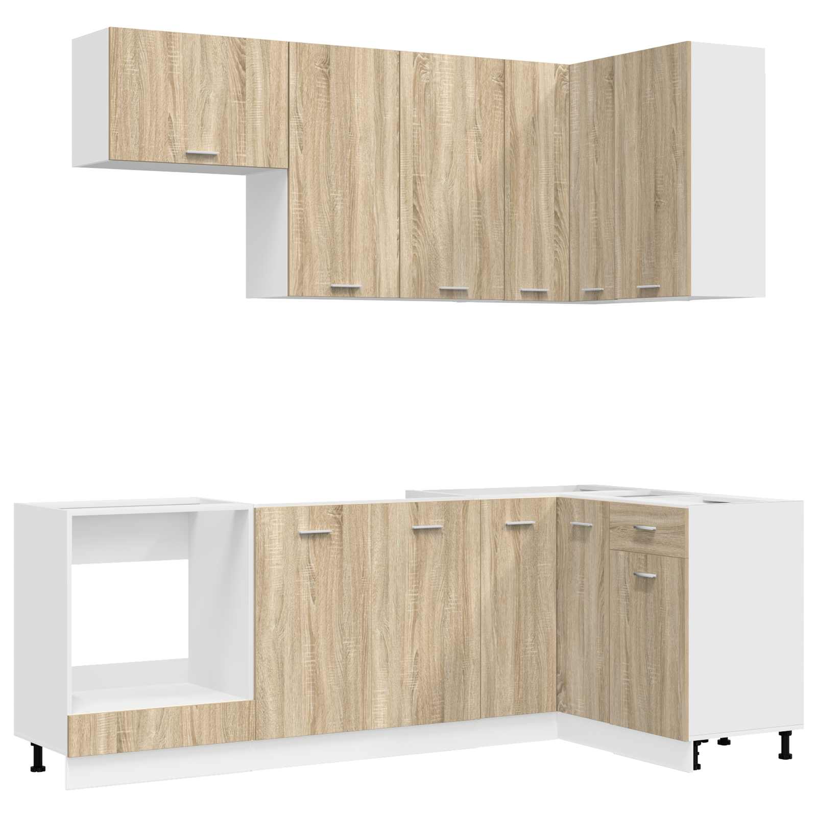 Kücheneinheit LYON 8 pcs Sonoma-Eiche Holzwerkstoff