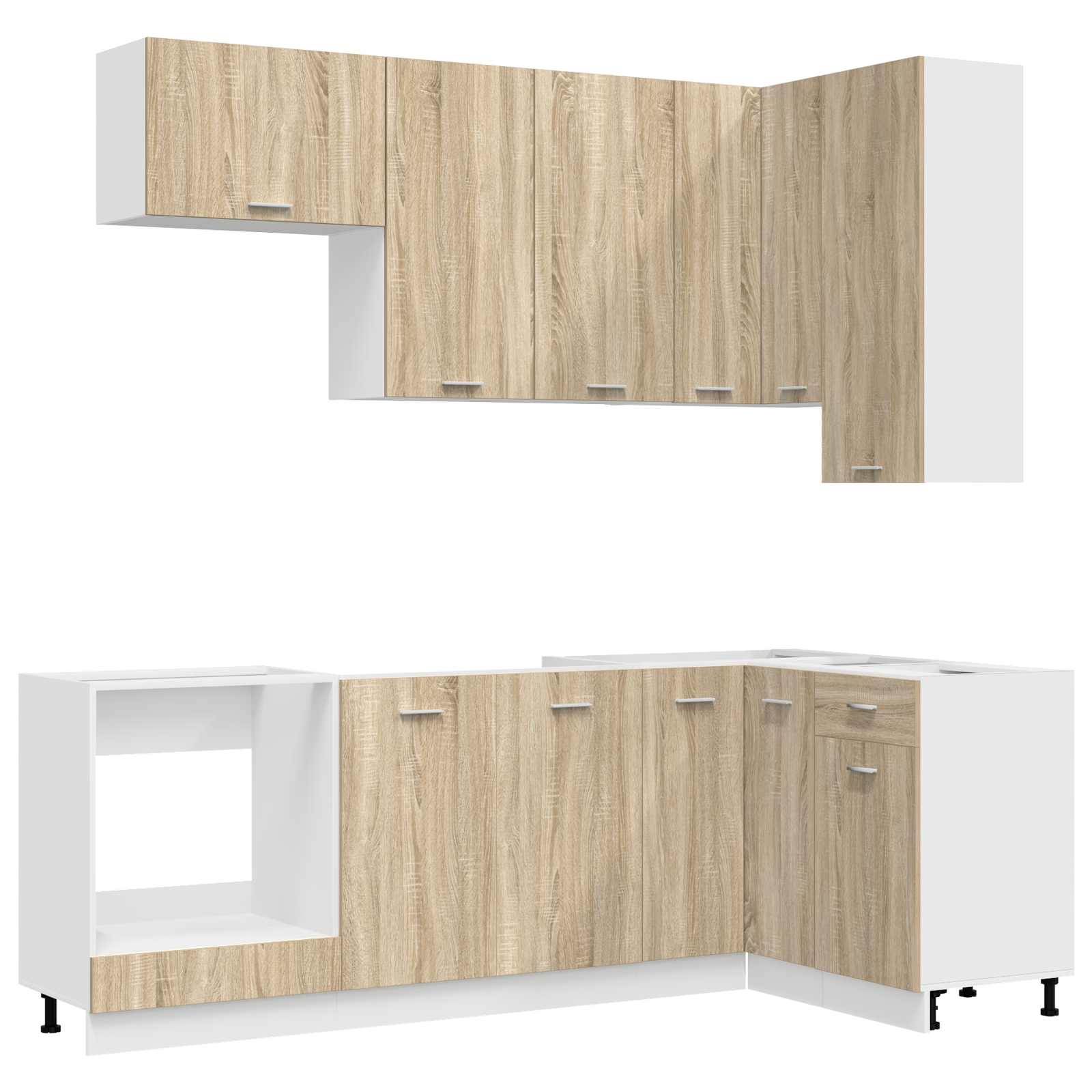 Kücheneinheit LYON 8 pcs Sonoma-Eiche Holzwerkstoff