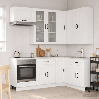 Kücheneinheit KALMAR 8 stk. Weiß Holzwerkstoff