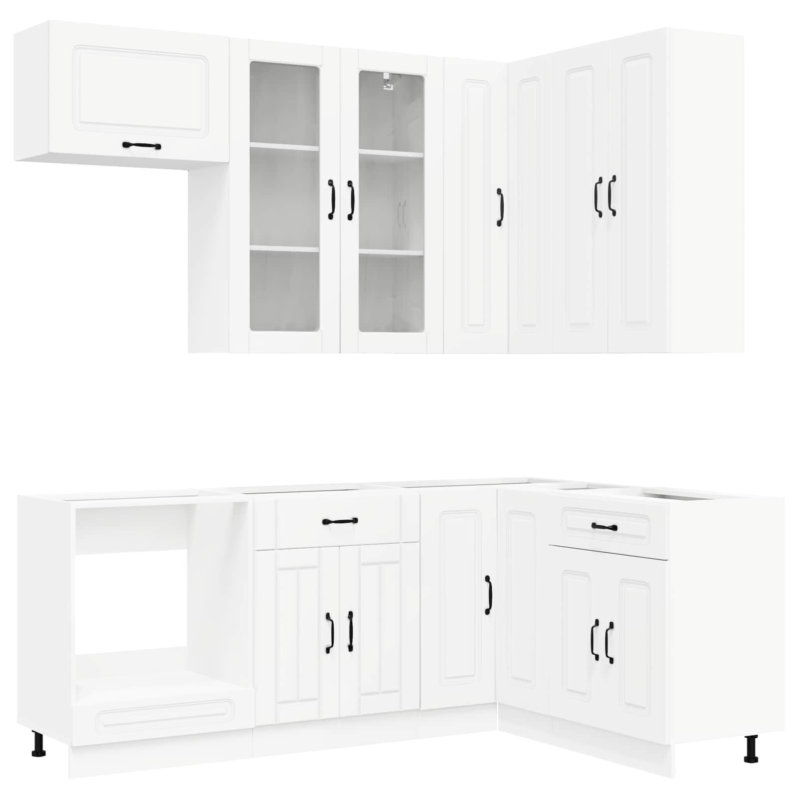 Kücheneinheit KALMAR 8 pcs Weiß Holzwerkstoff