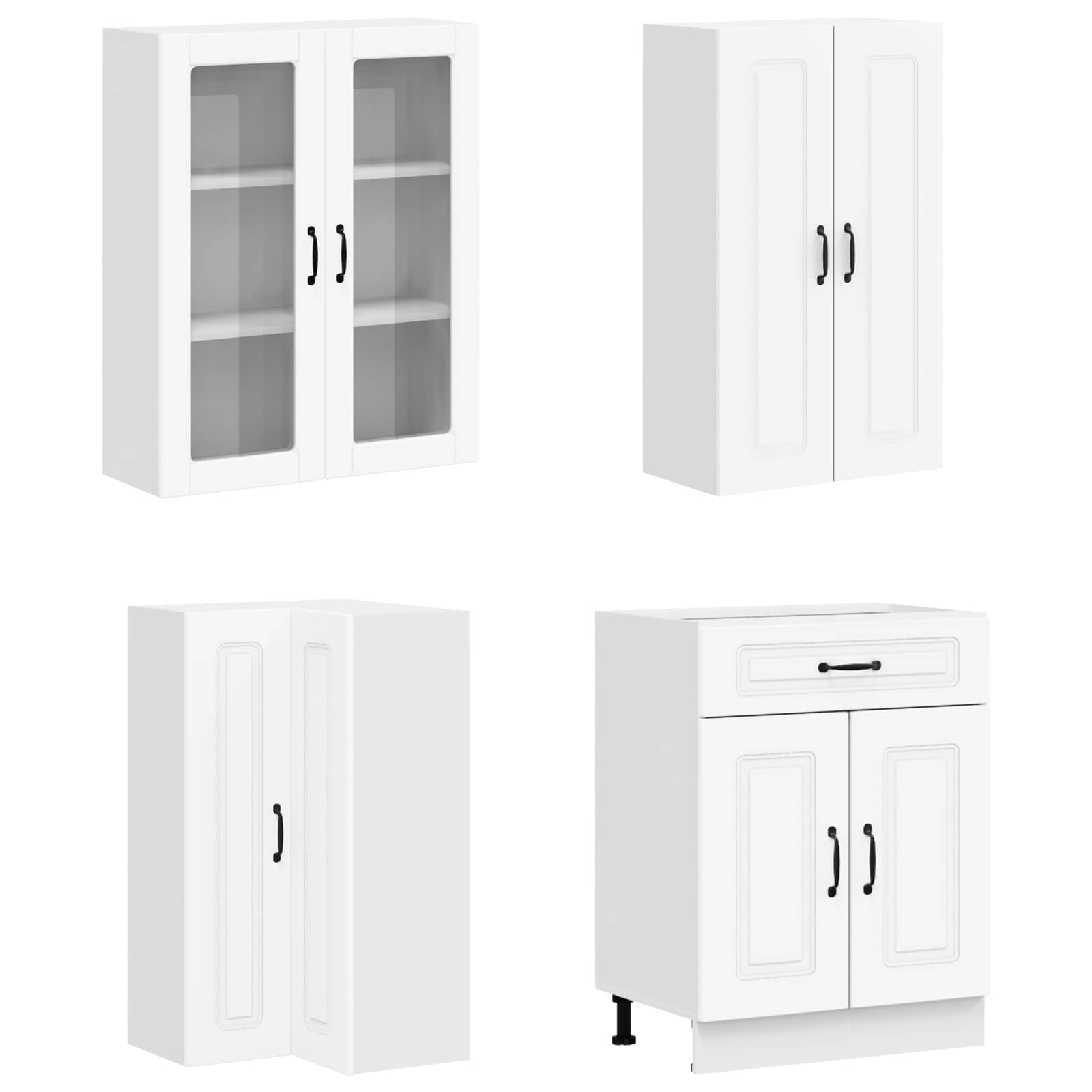 Kücheneinheit KALMAR 8 pcs Weiß Holzwerkstoff
