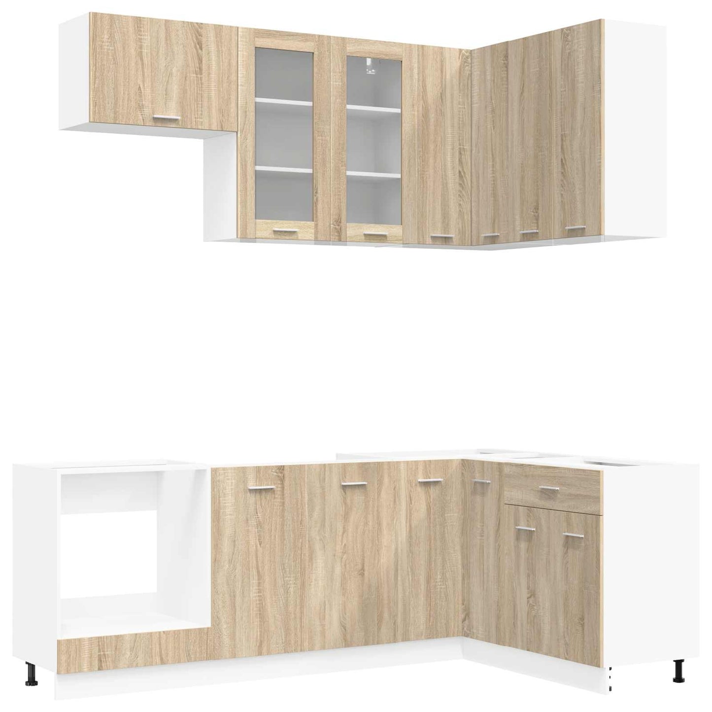 Kücheneinheit LYON 8 pcs Sonoma-Eiche Holzwerkstoff