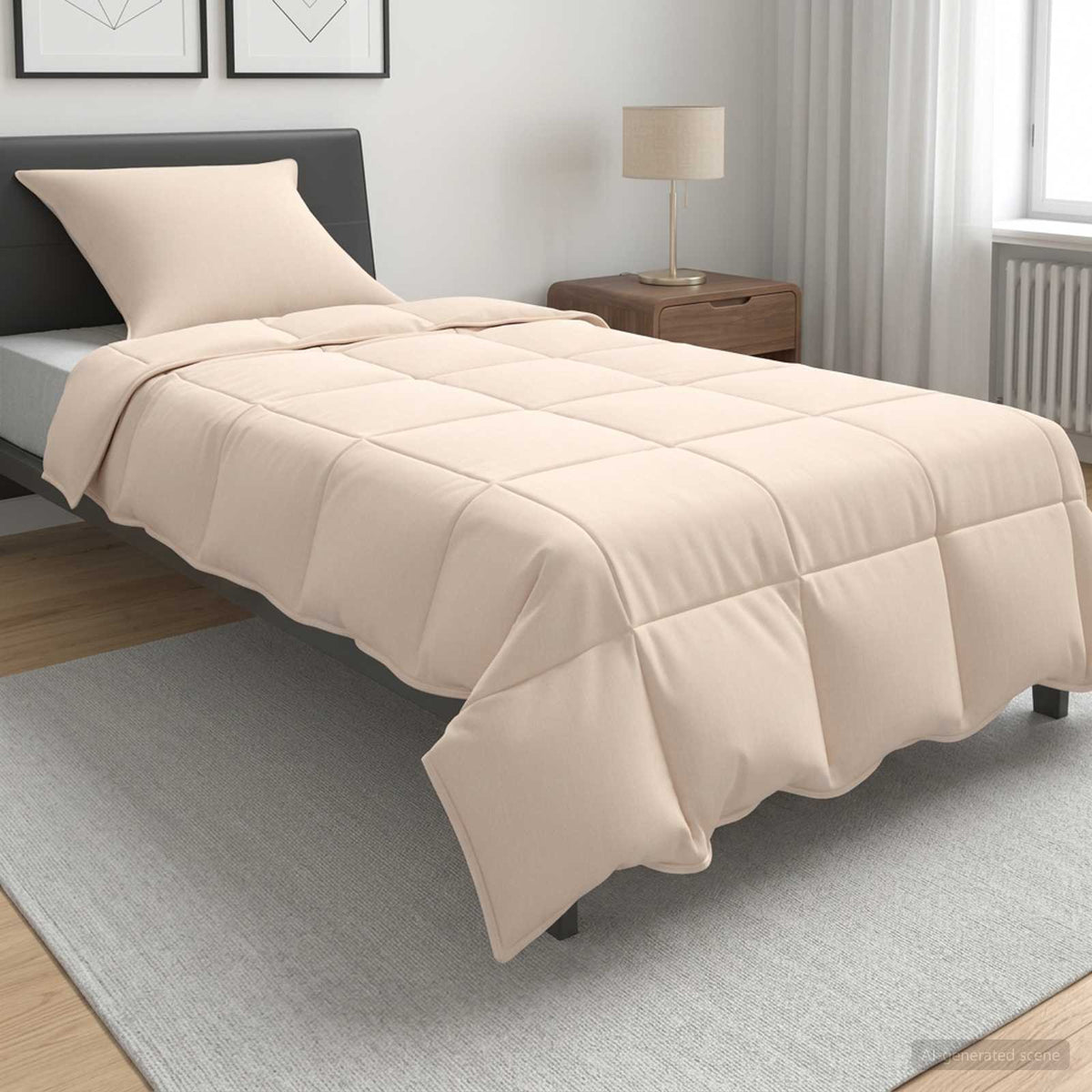 Bettwäsche-Set 2 stk. Sommer 100% natürlicher Kapok Beige