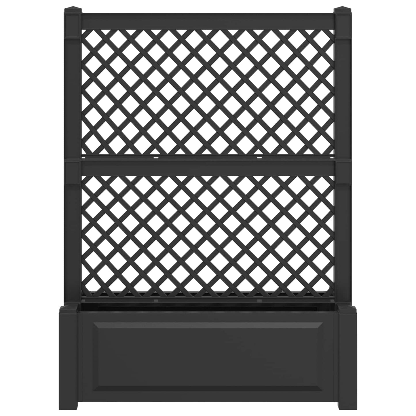 Großer Pflanzer mit Spalier Anthrazit 99,5 x 43 x 133,5 PP