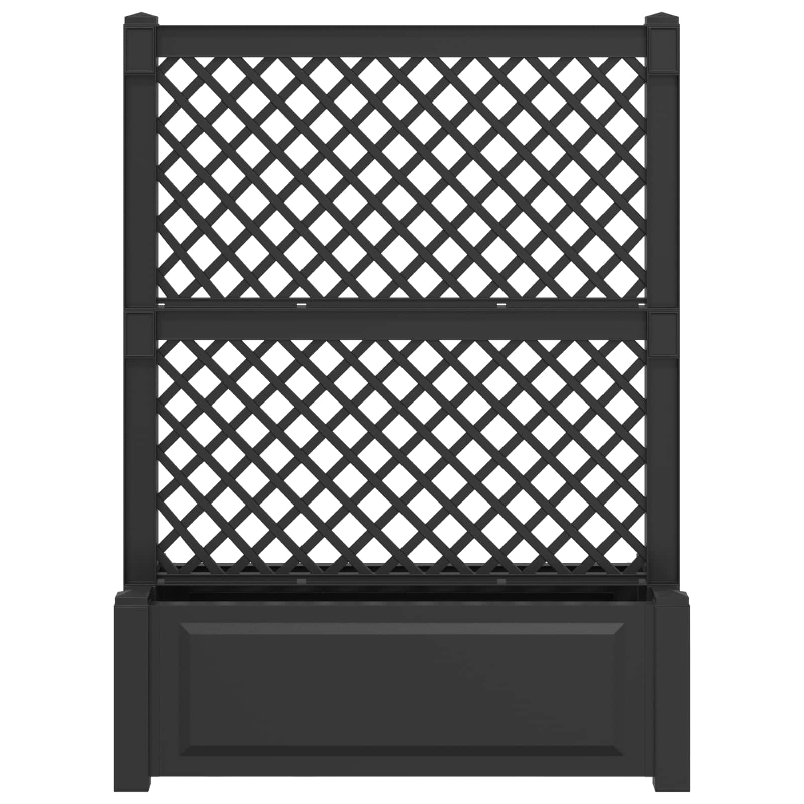 Großer Pflanzer mit Spalier Anthrazit 99,5 x 43 x 133,5 PP