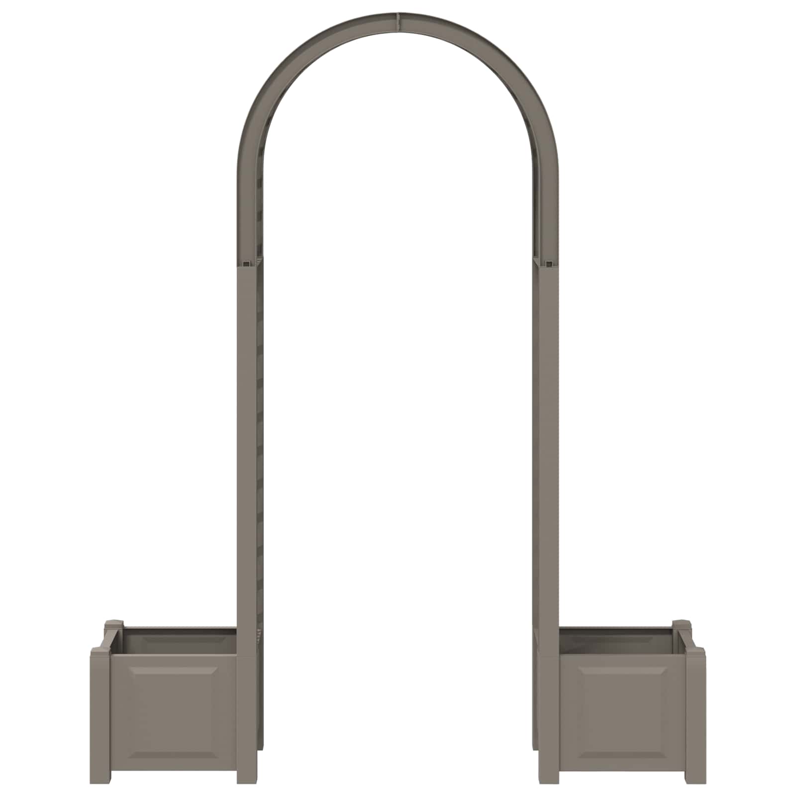 Rosenbogen mit Pflanzer Grau 168,5 x 43 x 207 cm PP