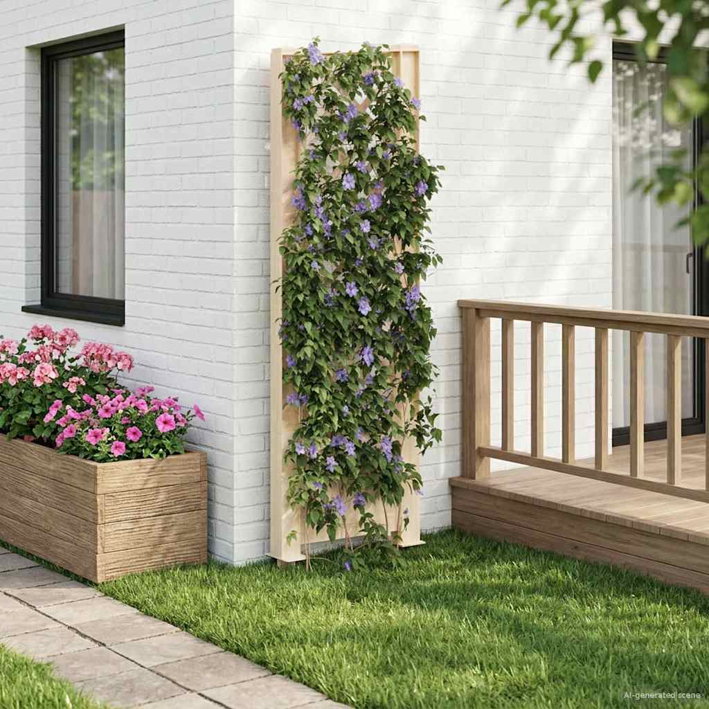 Trellis mit Spike PP Weiß