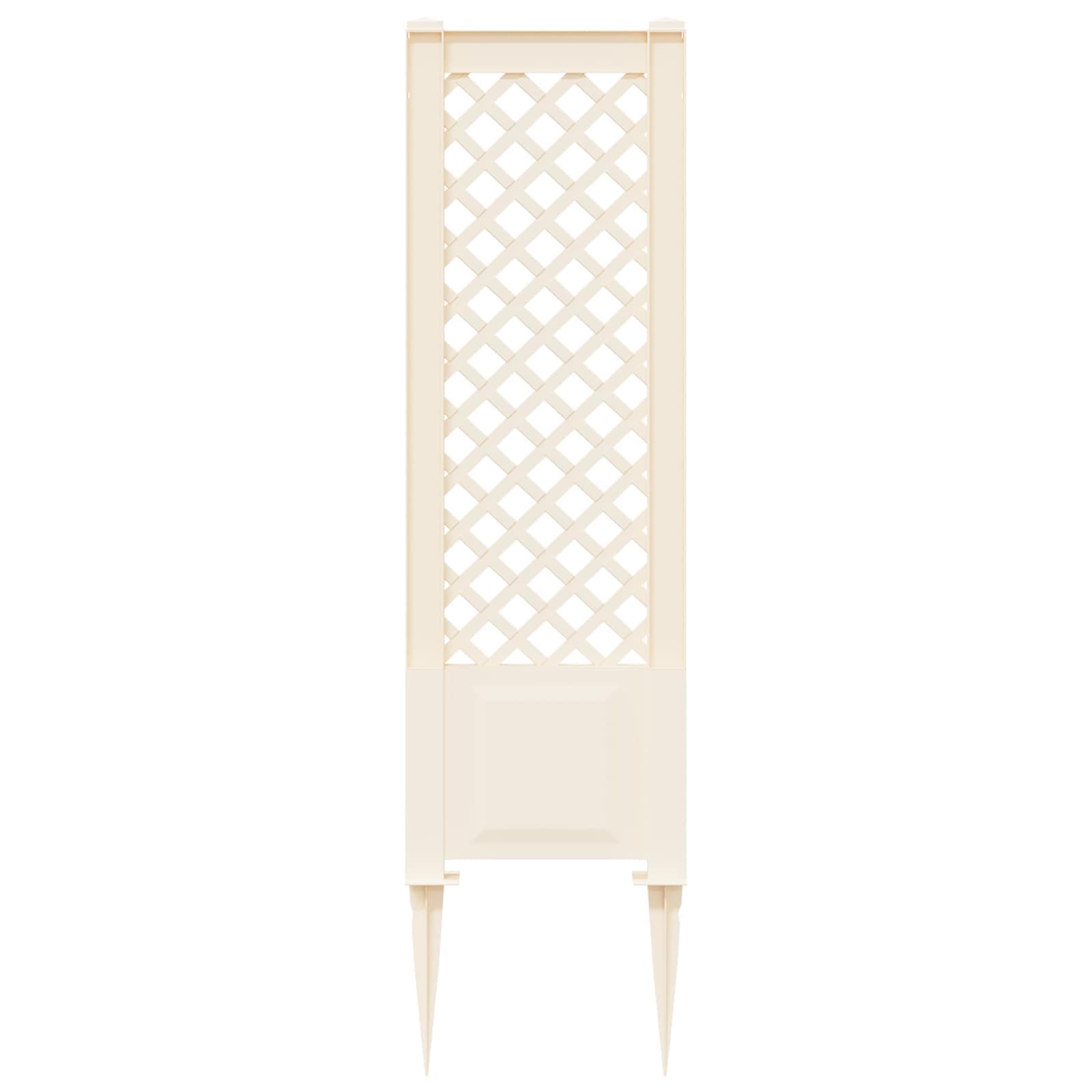 Trellis mit Spike PP Weiß