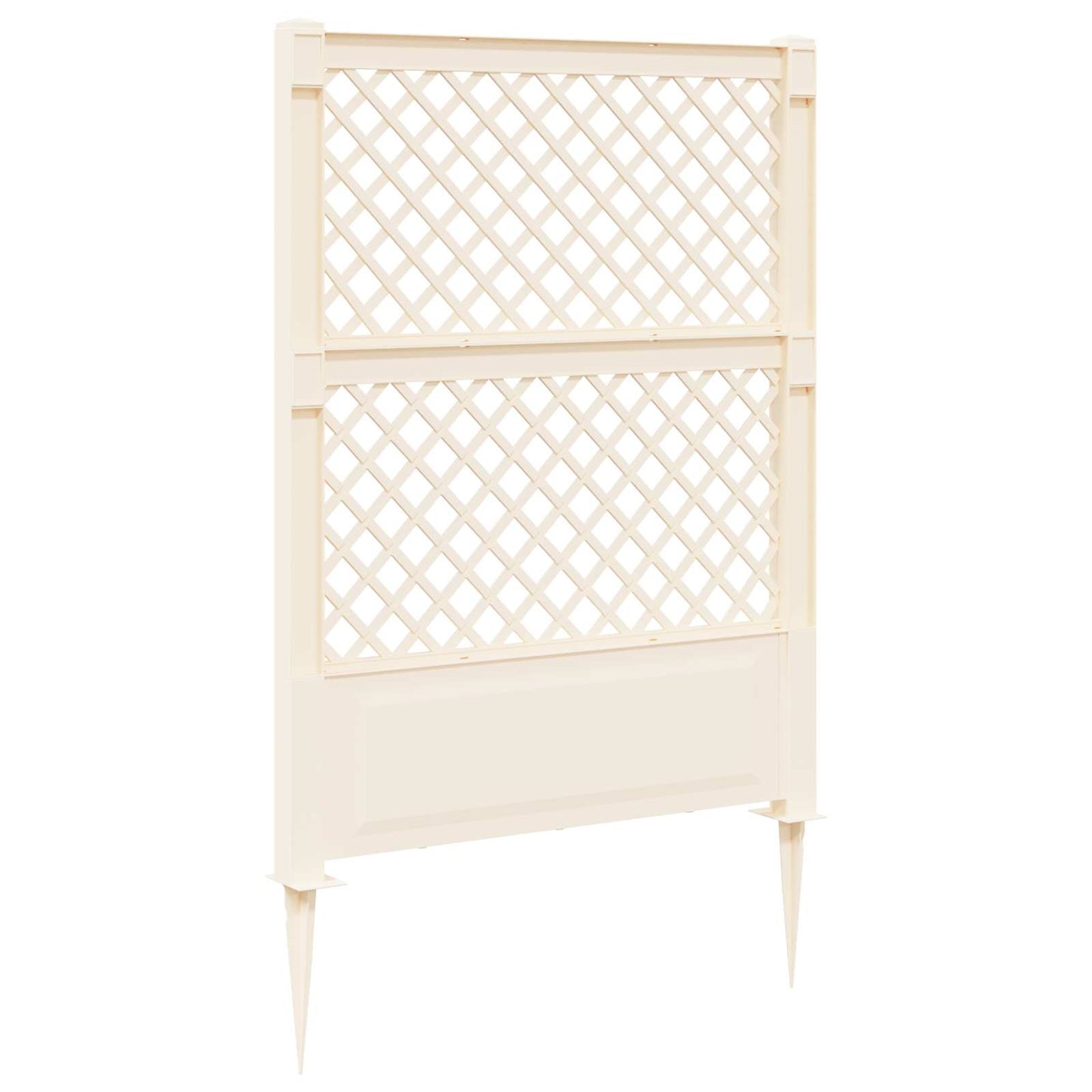 Trellis mit Spike PP Weiß