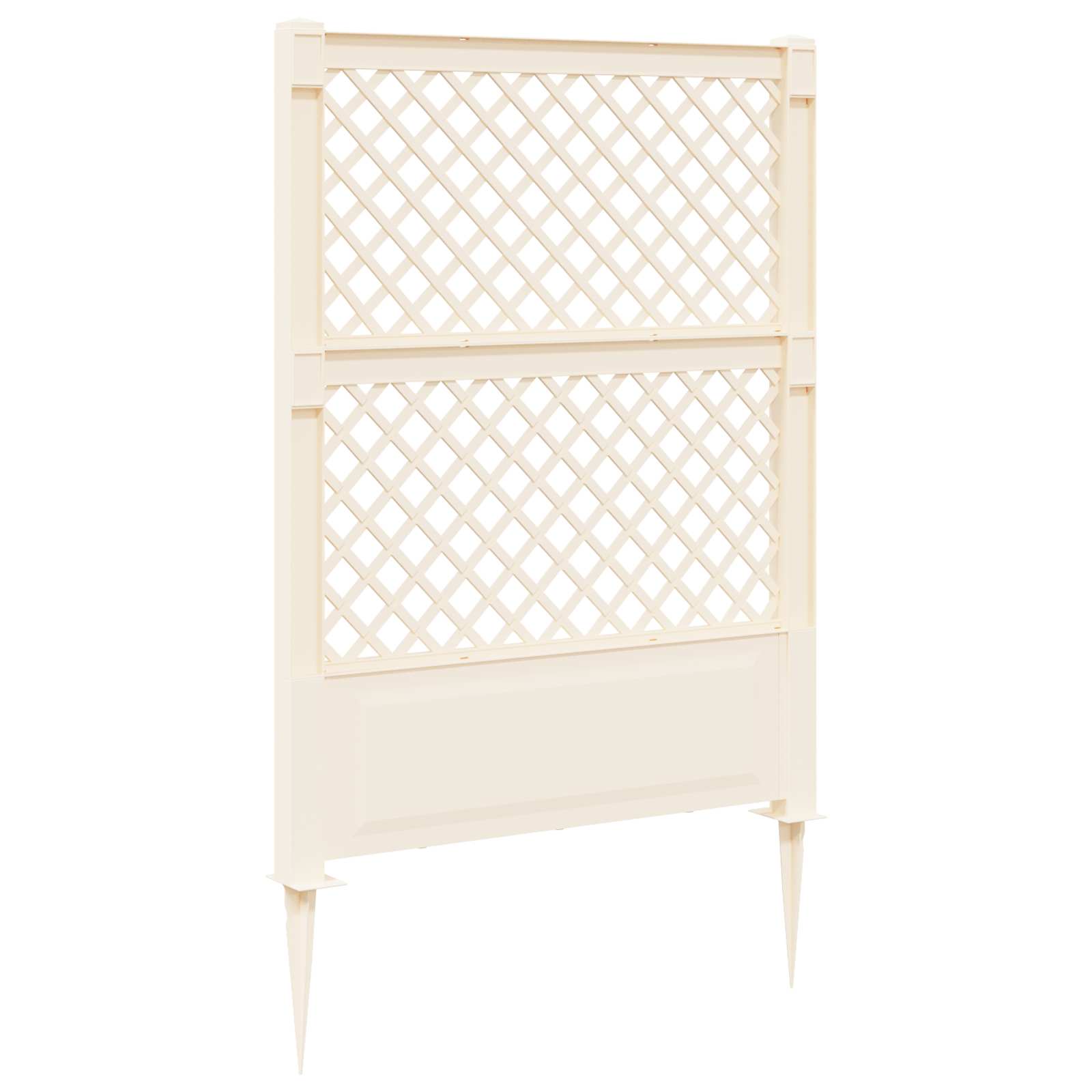 Trellis mit Spike PP Weiß