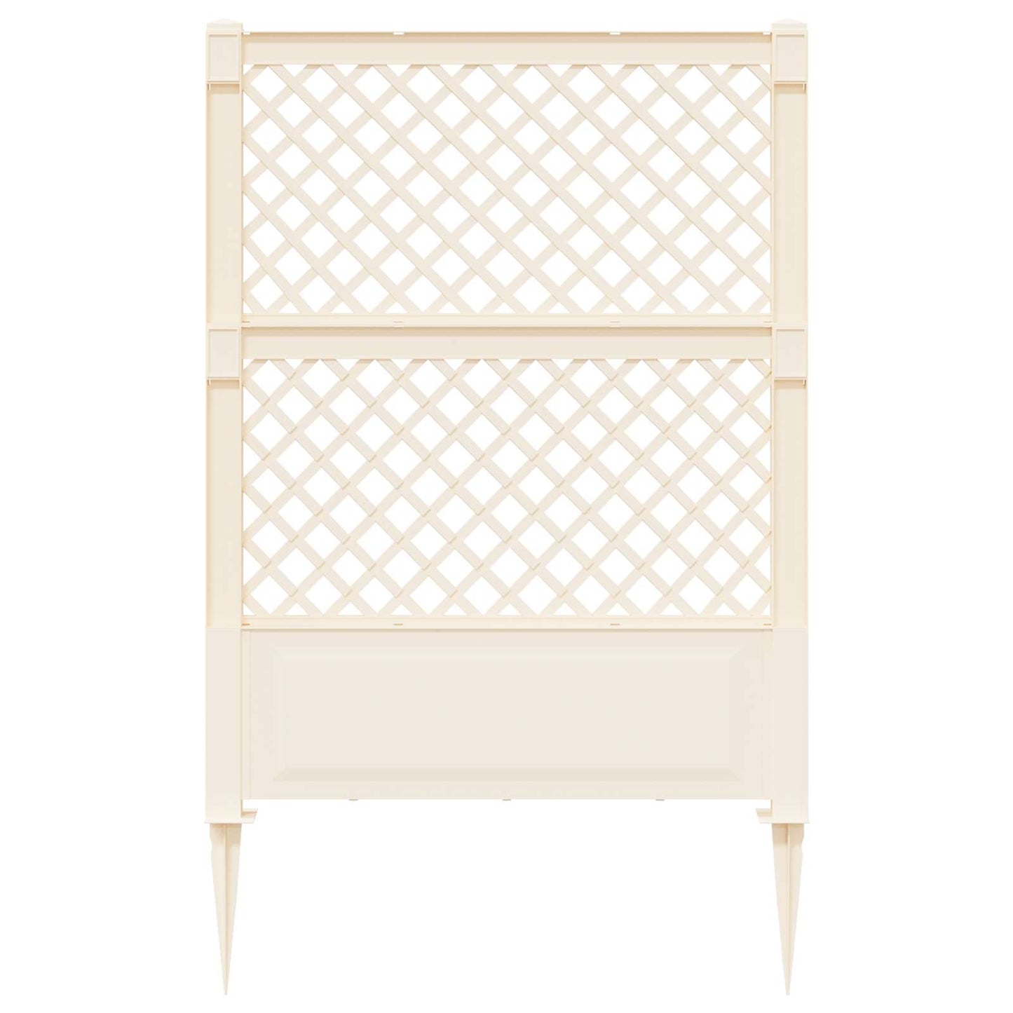 Trellis mit Spike PP Weiß