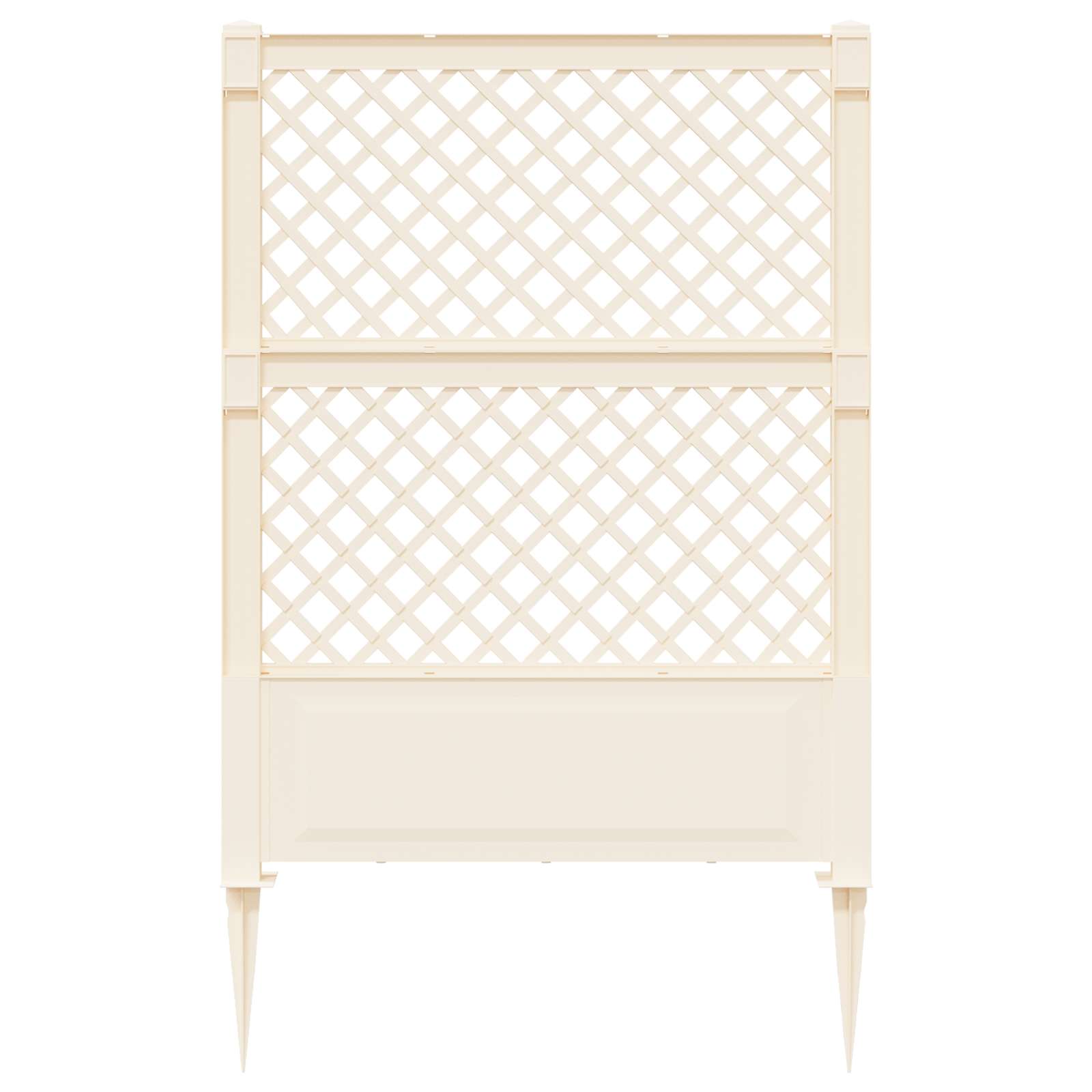 Trellis mit Spike PP Weiß