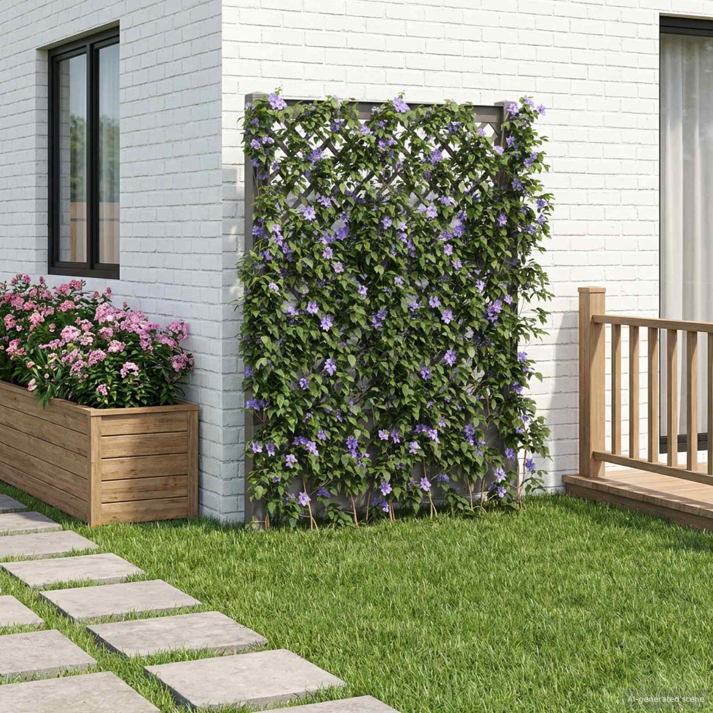 Trellis mit Spike PP Grau