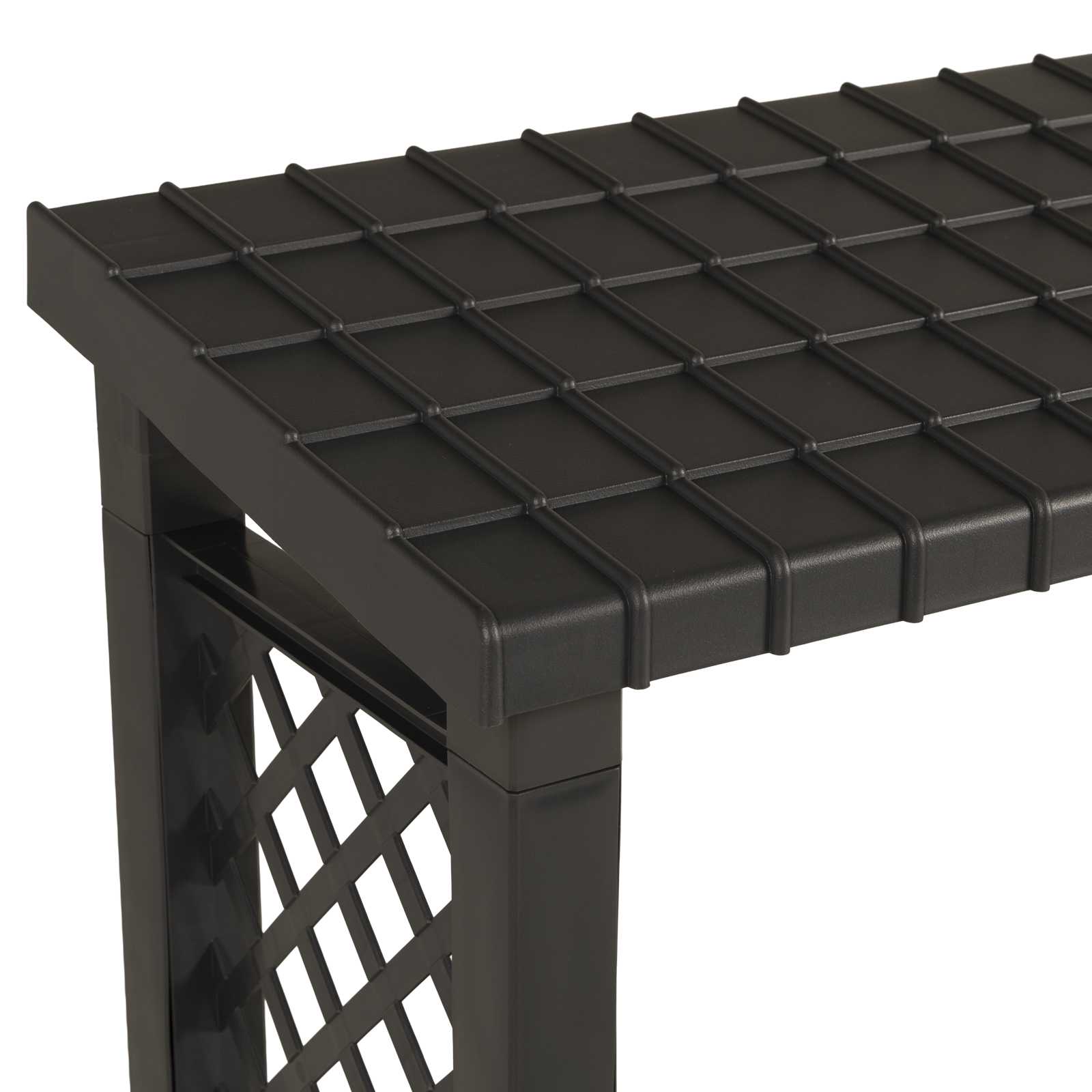 Brennholzregal 114 x 46 x 101 cm PP Anthrazit