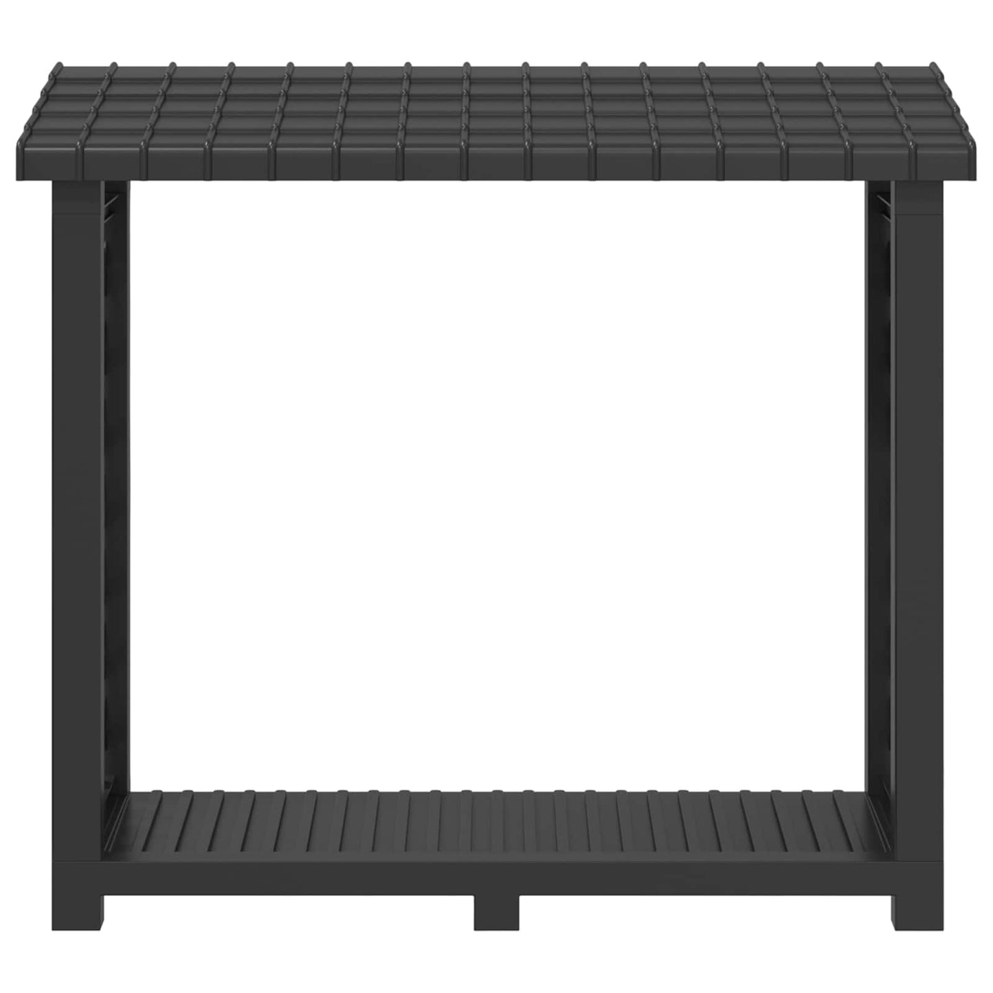 Brennholzregal 114 x 46 x 101 cm PP Anthrazit
