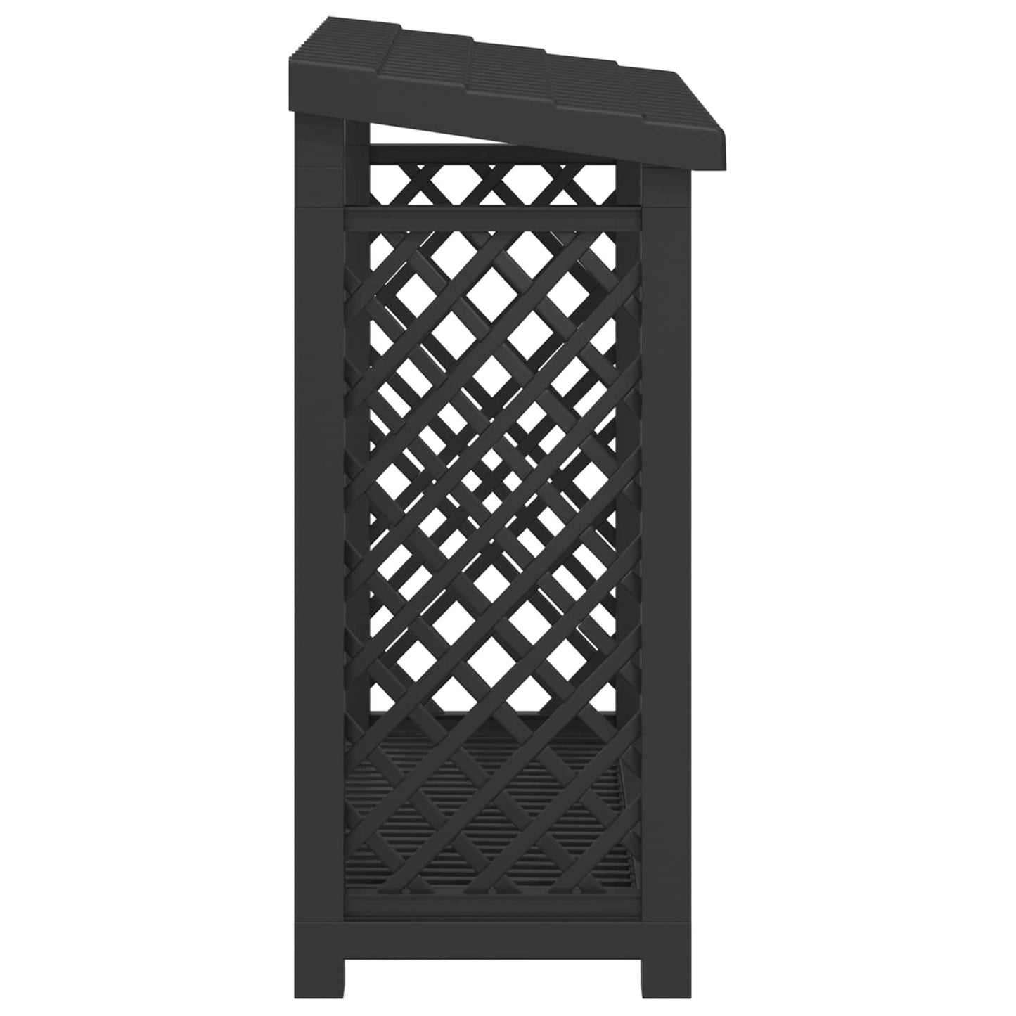 Brennholzregal 114 x 46 x 101 cm PP Anthrazit