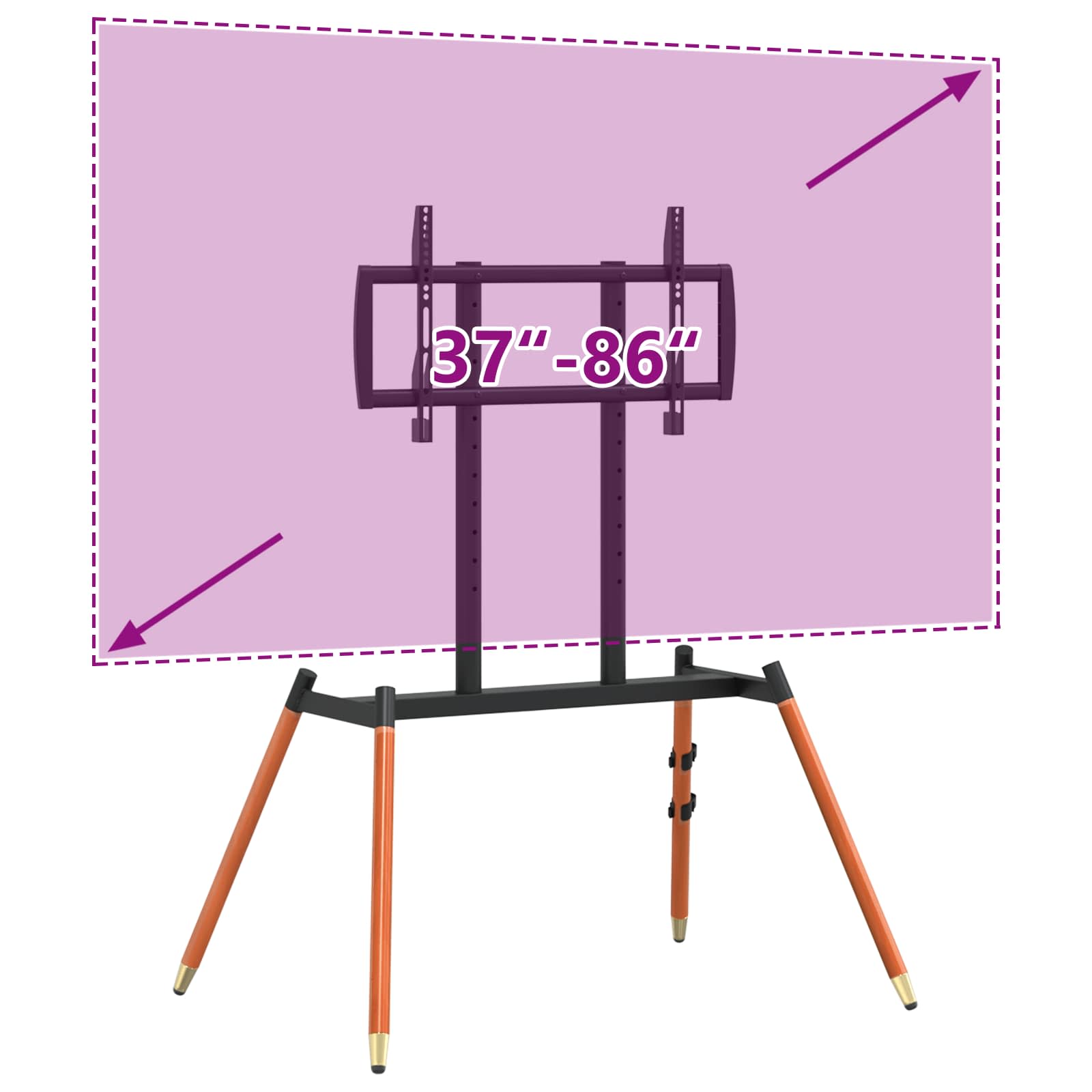 Staffelei TV Stand für 37-86 Inch Screen Max VESA 400x600mm