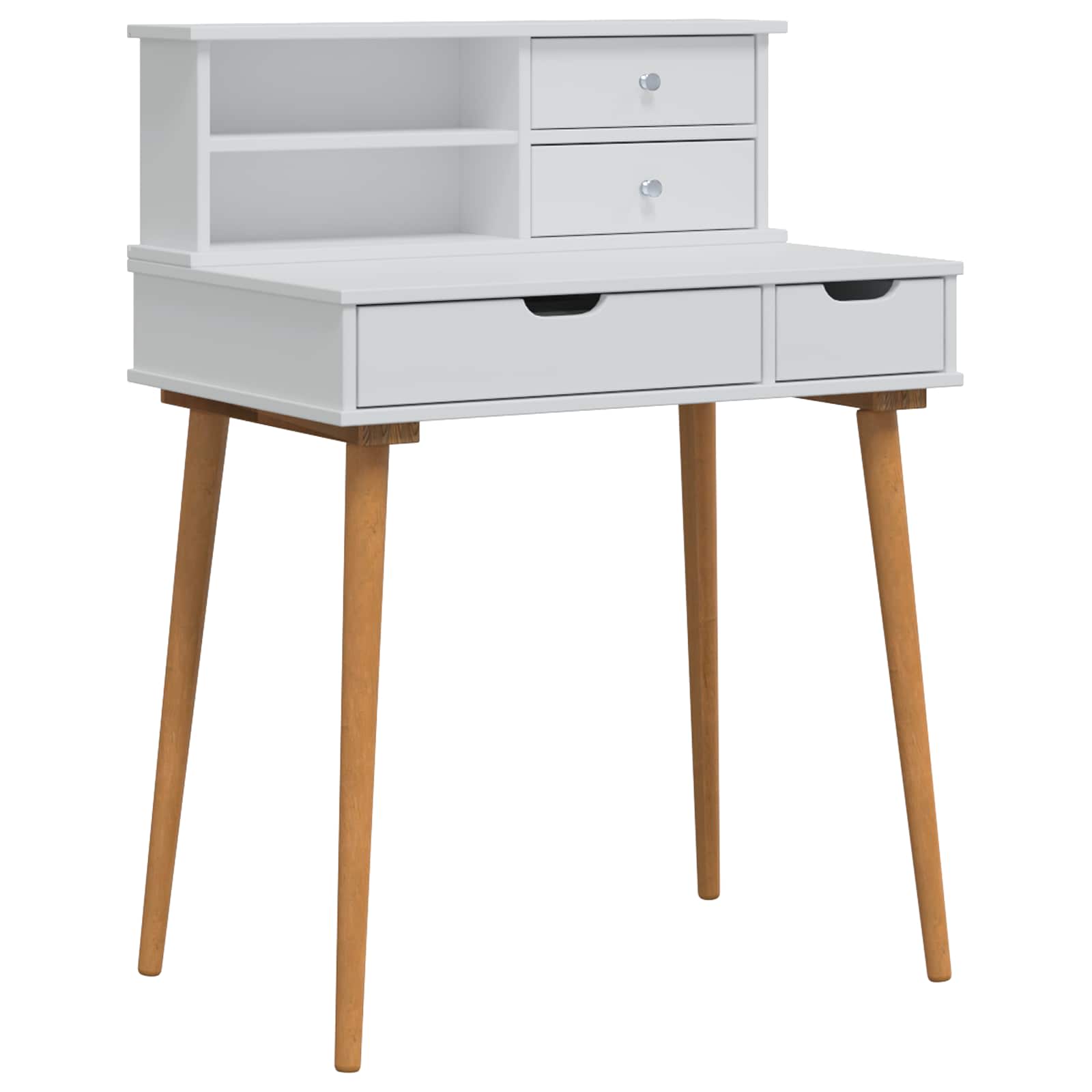 Schminktisch-Set FAUSKE 2 stk. Weiß 76 x 50 x 103,5 cm