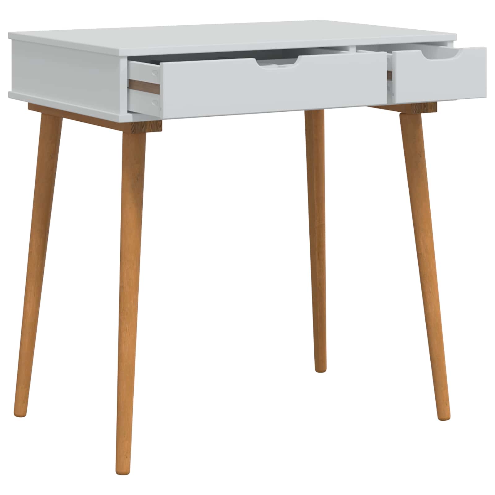 Schminktisch-Set FAUSKE 2 stk. Weiß 76 x 50 x 103,5 cm