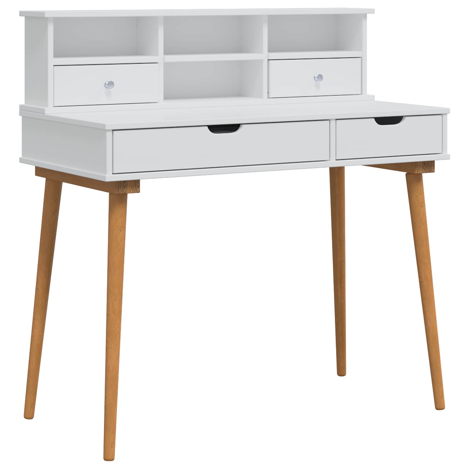 Schminktisch-Set FAUSKE 2 pcs Weiß 100 x 50 x 103,5 cm