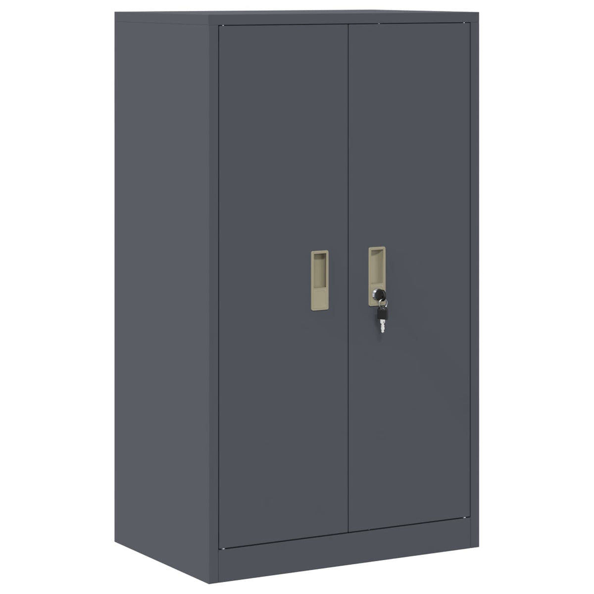 Aufbewahrungsschrank 2 stk. Anthrazit 60 x 40 x 145 cm Stahl
