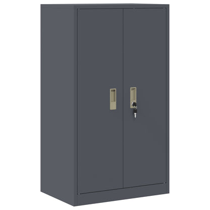 Aufbewahrungsschrank 2 stk. Anthrazit 60 x 40 x 145 cm Stahl