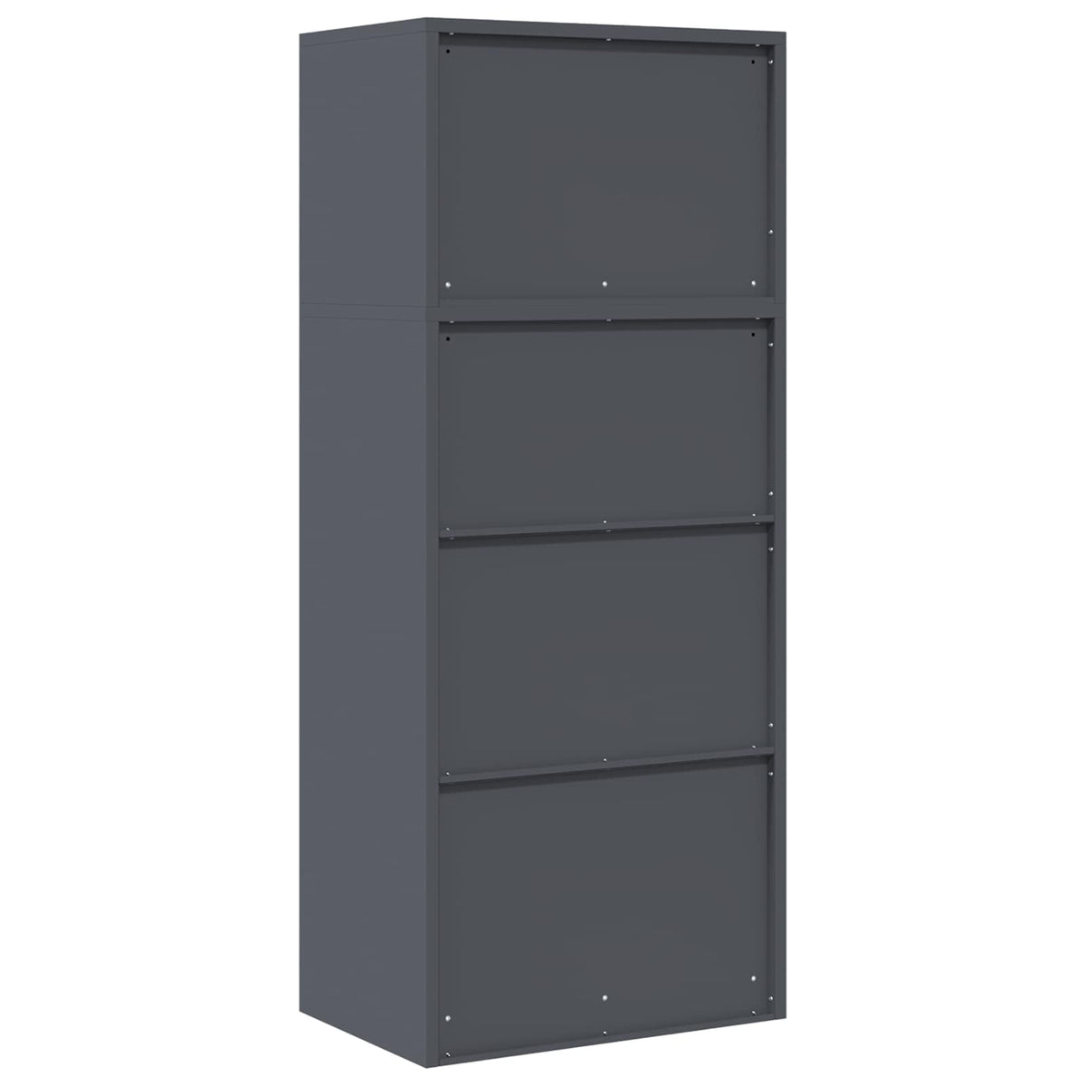 Aufbewahrungsschrank 2 stk. Anthrazit 60 x 40 x 145 cm Stahl