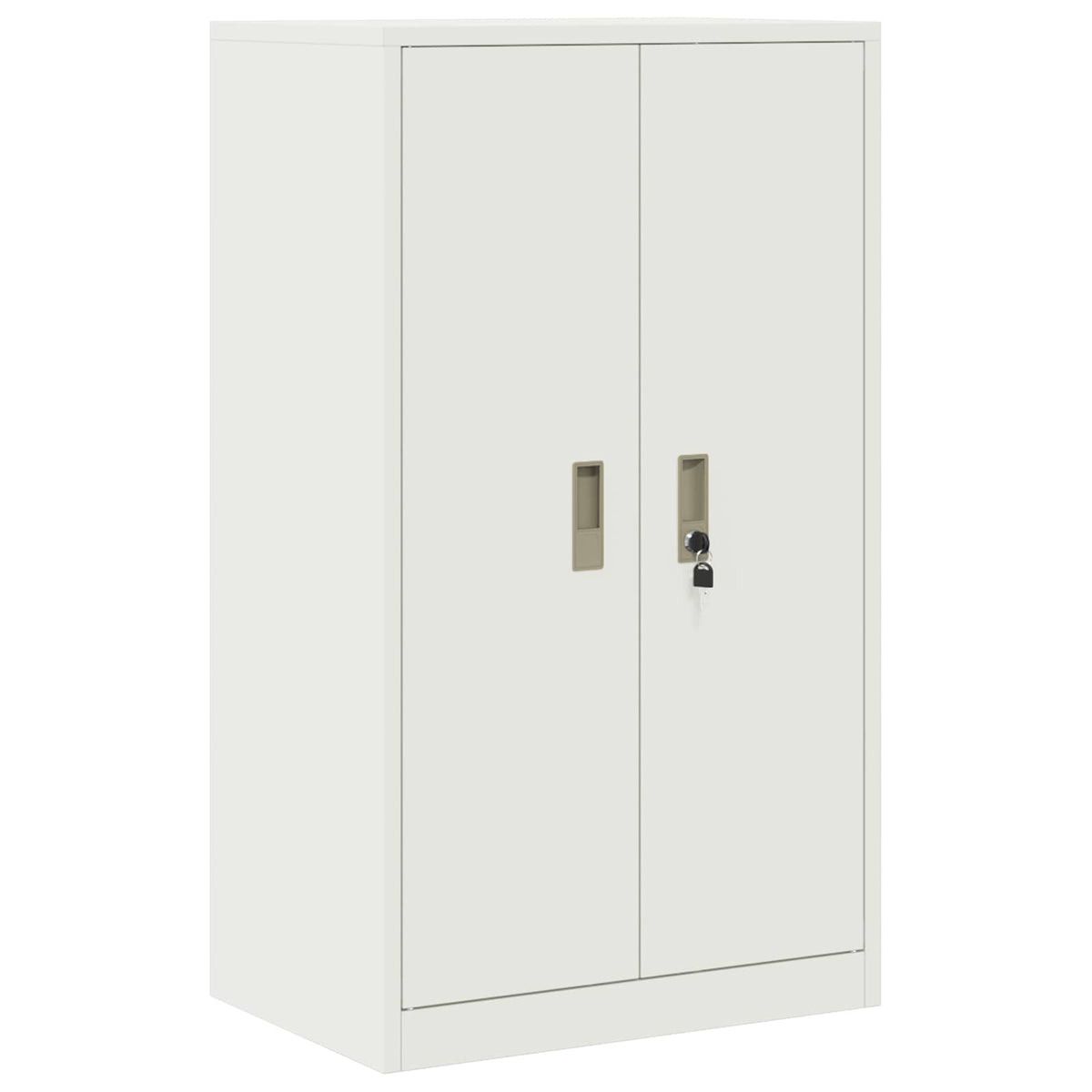 Aufbewahrungsschrank 2 stk. Weiß 60 x 40 x 145 cm Stahl