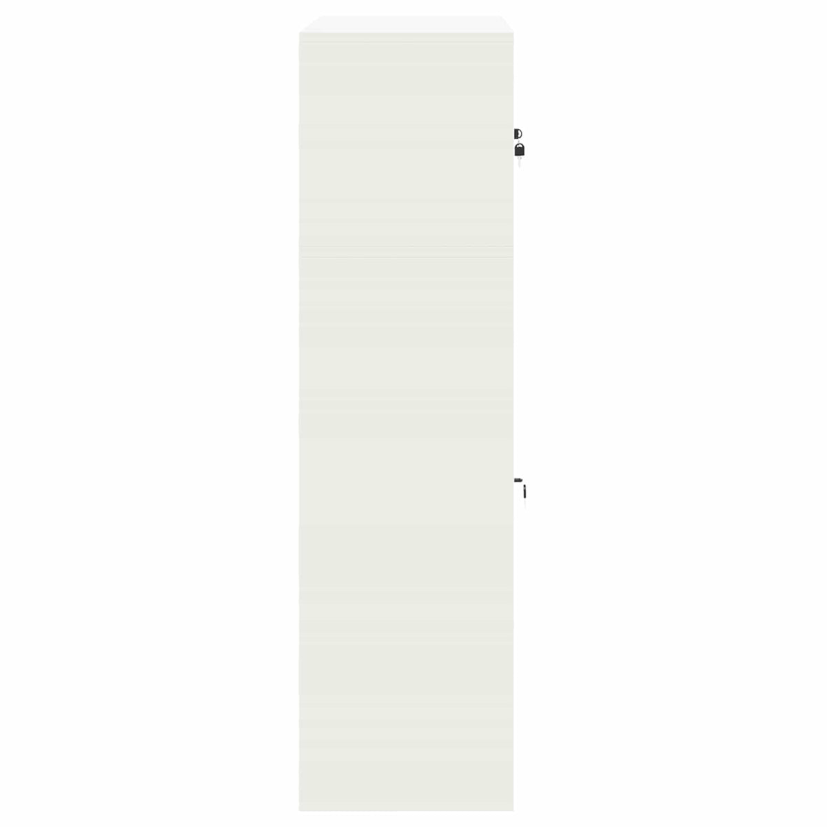 Aufbewahrungsschrank 2 stk. Weiß 60 x 40 x 145 cm Stahl