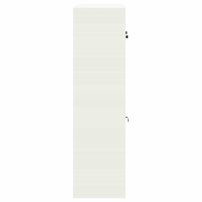 Aufbewahrungsschrank 2 stk. Weiß 60 x 40 x 145 cm Stahl