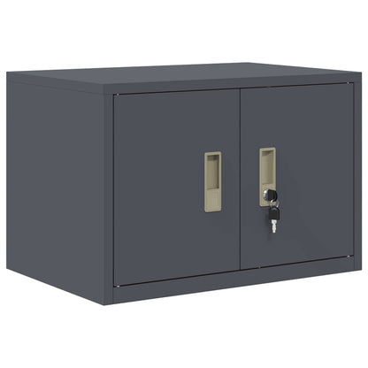 Aufbewahrungsschrank 2 stk. Anthrazit 60 x 40 x 180 cm Stahl